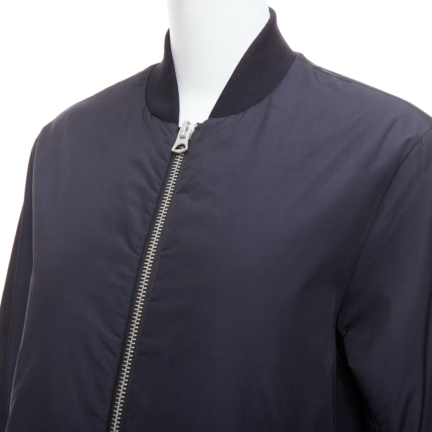 Acne Studios ACNE STUDIOS 2015 Folie Tech black bomber silver zip mini dress FR34 XS Size S / US 4 / IT 40 - 7 Thumbnail
