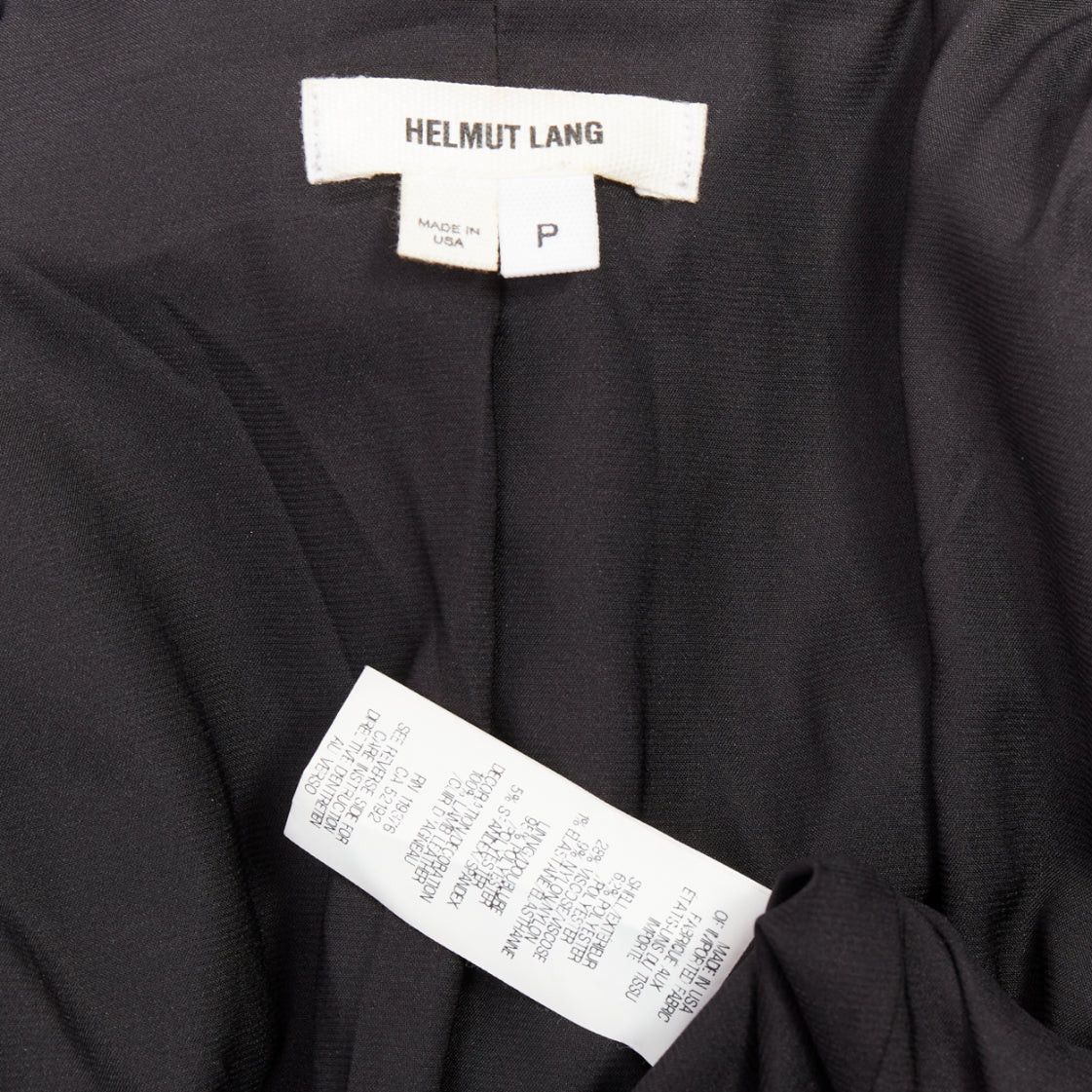 Helmut Lang HELMUT LANG black pebbled leather textured fabric zip crop biker P Size XS / US 0-2 / IT 36-38 - 9 Thumbnail