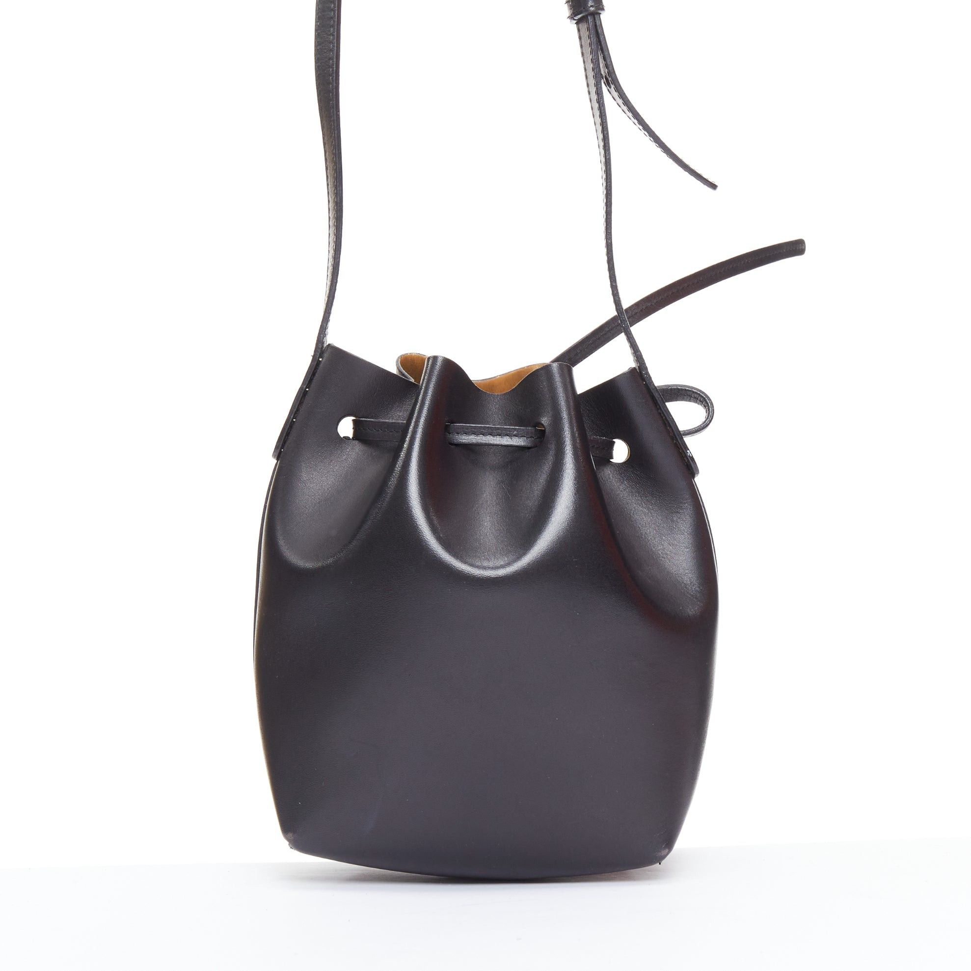 Mansur Gavriel MANSUR GAVRIEL 2015 black smooth leather gold studs mini bucket bag Size ONE SIZE - 5 Thumbnail
