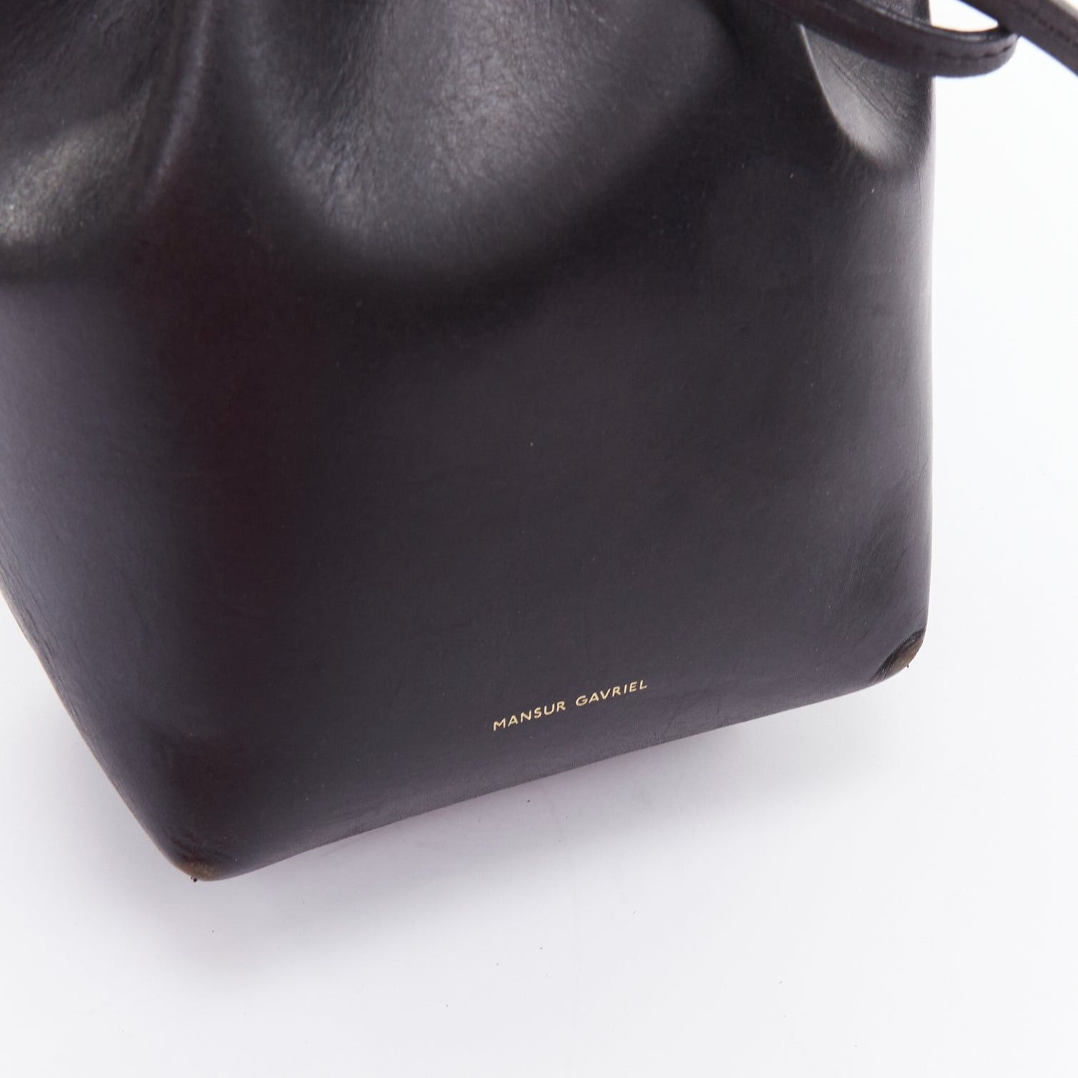 Mansur Gavriel MANSUR GAVRIEL 2015 black smooth leather gold studs mini bucket bag Size ONE SIZE - 8 Thumbnail