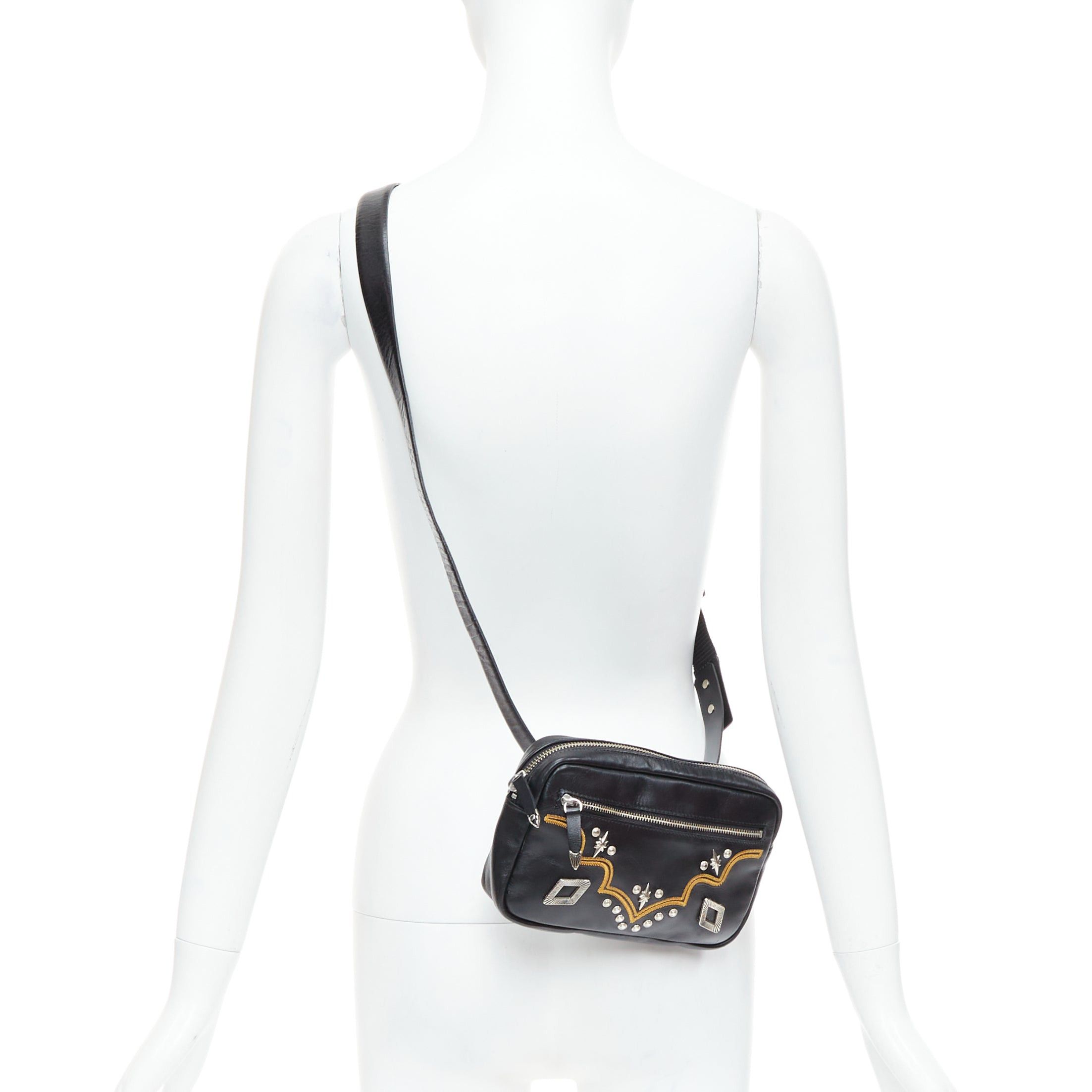 Toga TOGA ARCHIVES Pulla black western embroidered hardware belt bag Size ONE SIZE - 2 Thumbnail