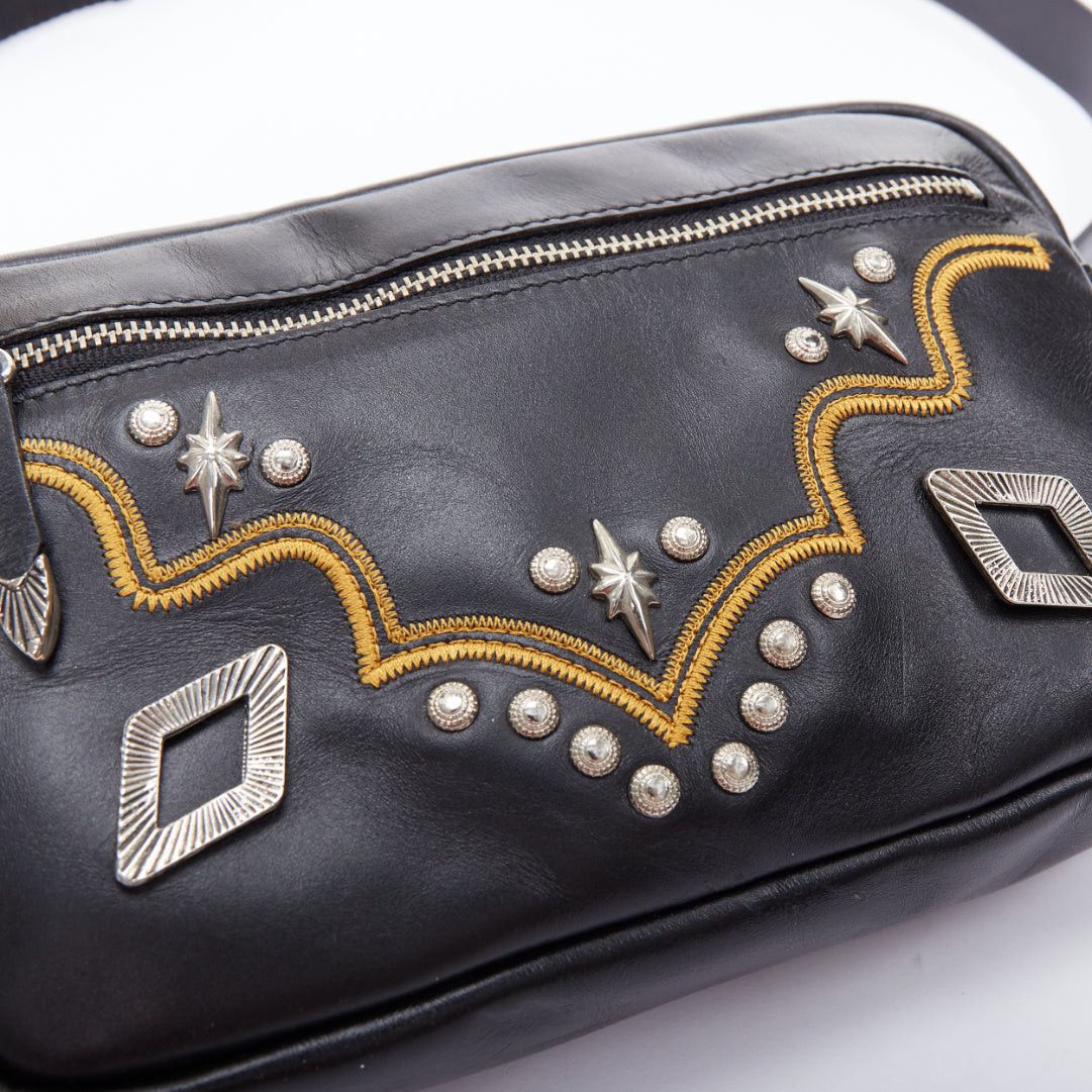 Toga TOGA ARCHIVES Pulla black western embroidered hardware belt bag Size ONE SIZE - 6 Thumbnail