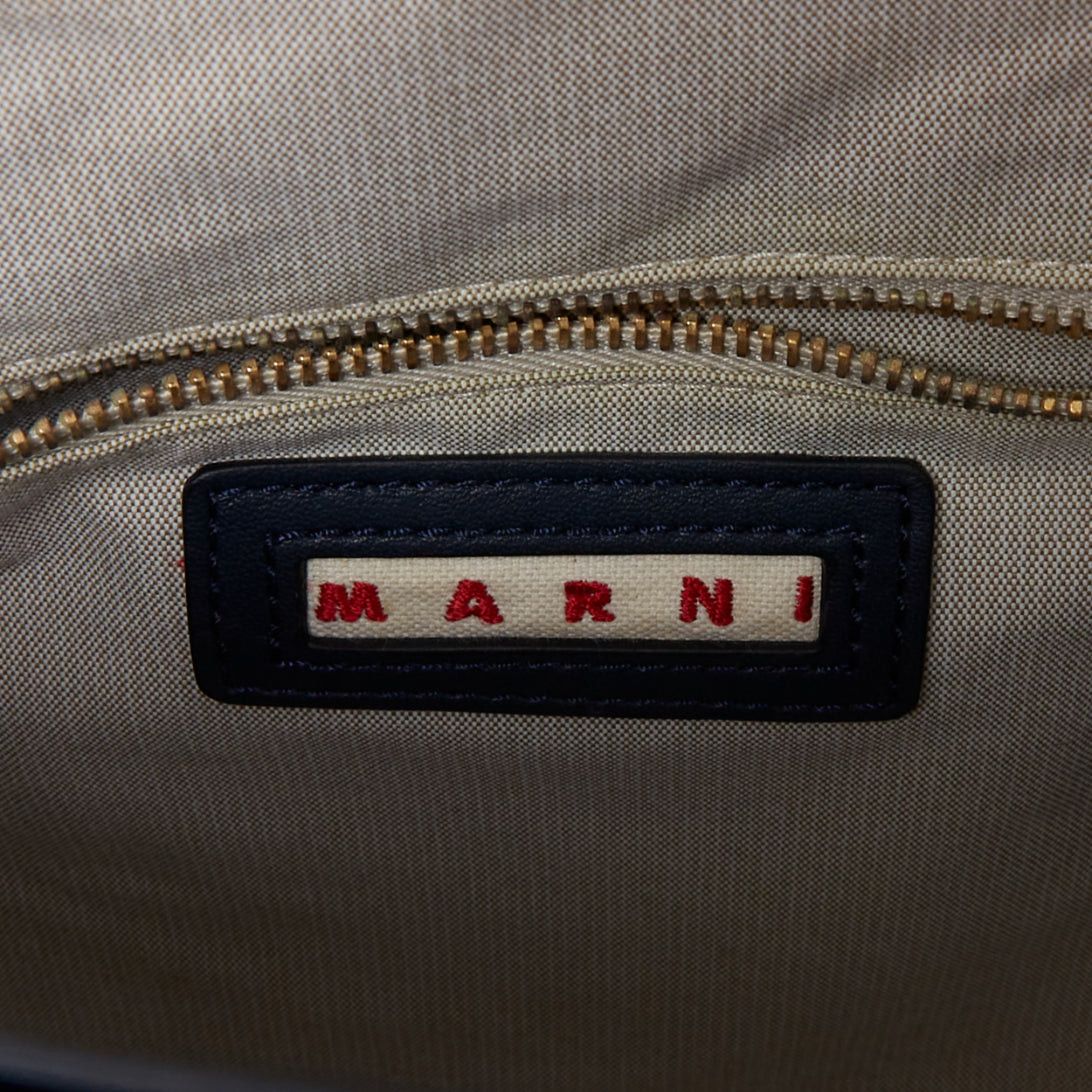 Marni MARNI green navy black tricolor colorblock satchel flap bag Size ONE SIZE - 11 Thumbnail