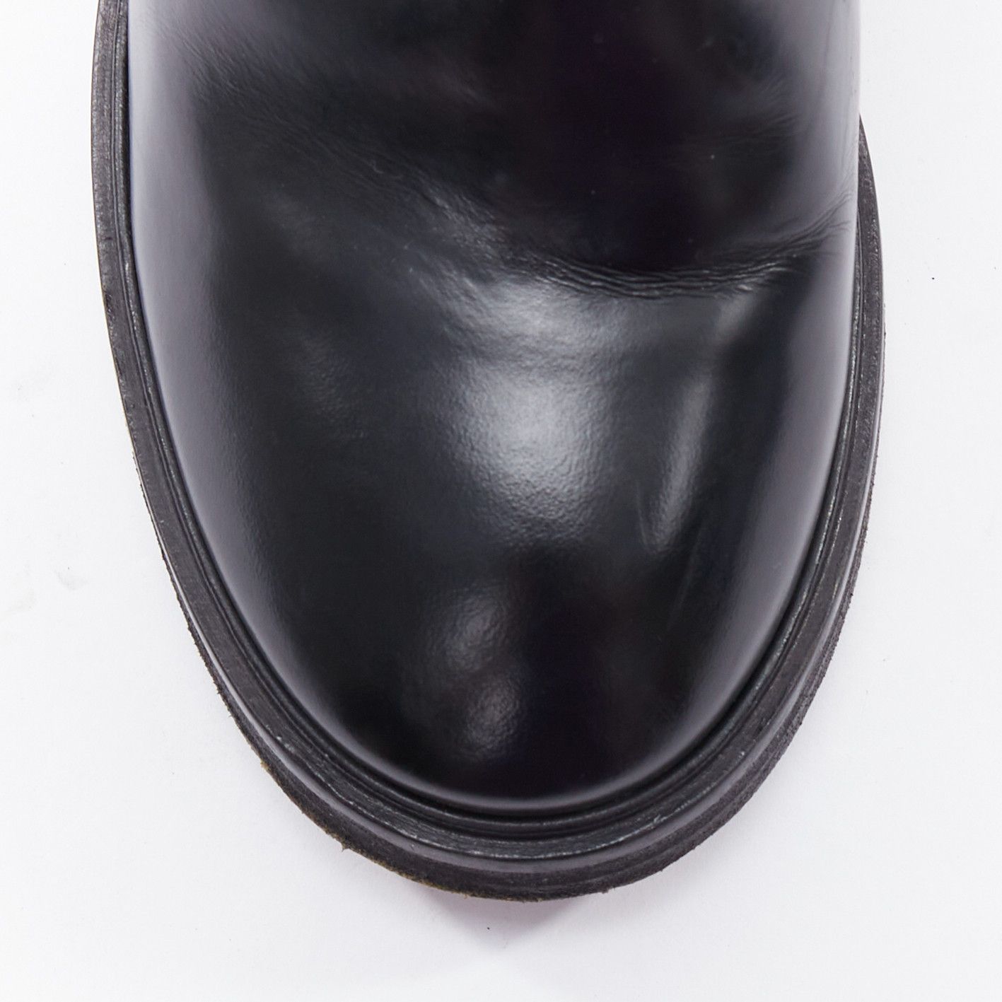 Acne Studios ACNE STUDIOS Dion silver metal detail block heel gusset boots EU38 Size US 8 / IT 38 - 6 Thumbnail
