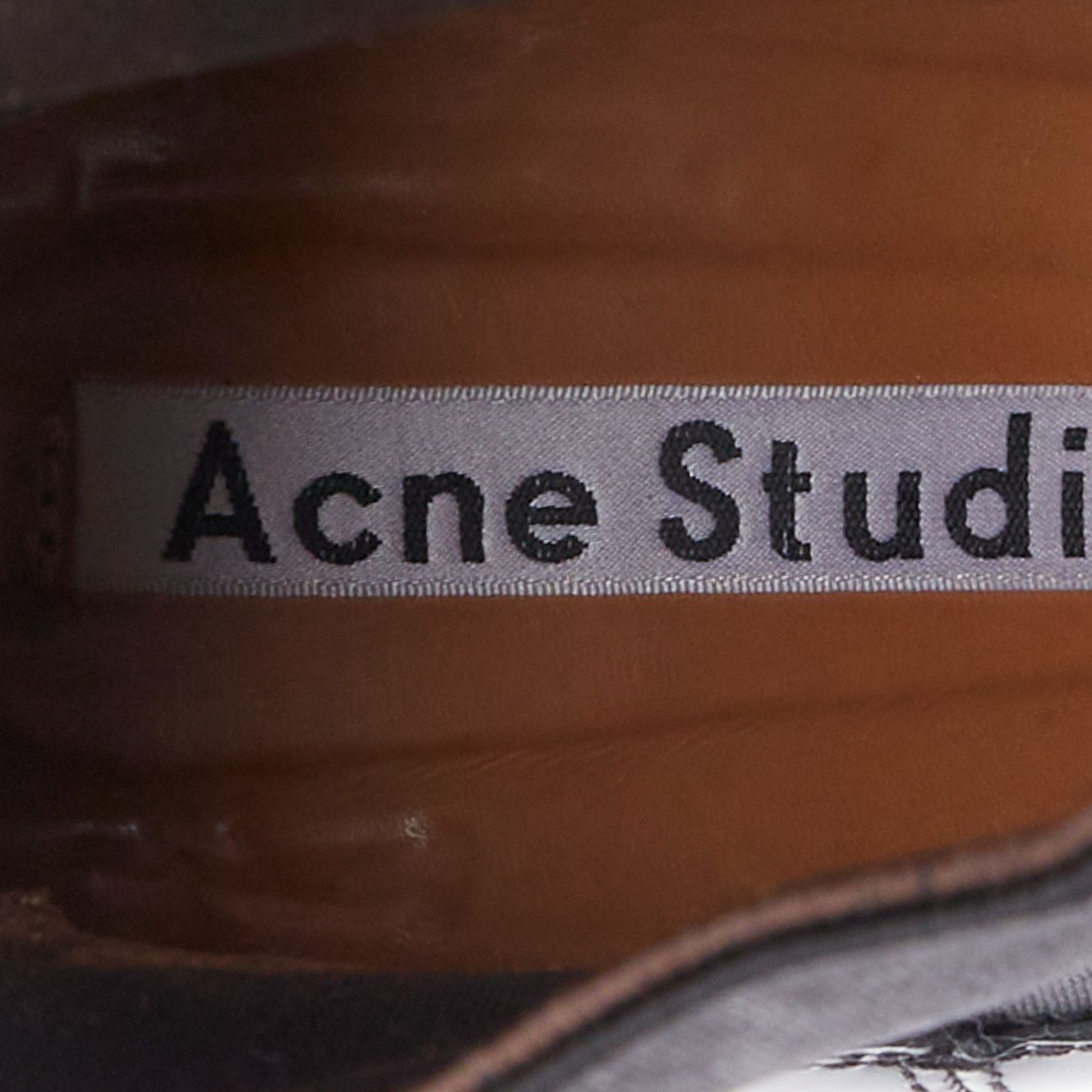Acne Studios ACNE STUDIOS Dion silver metal detail block heel gusset boots EU38 Size US 8 / IT 38 - 9 Thumbnail