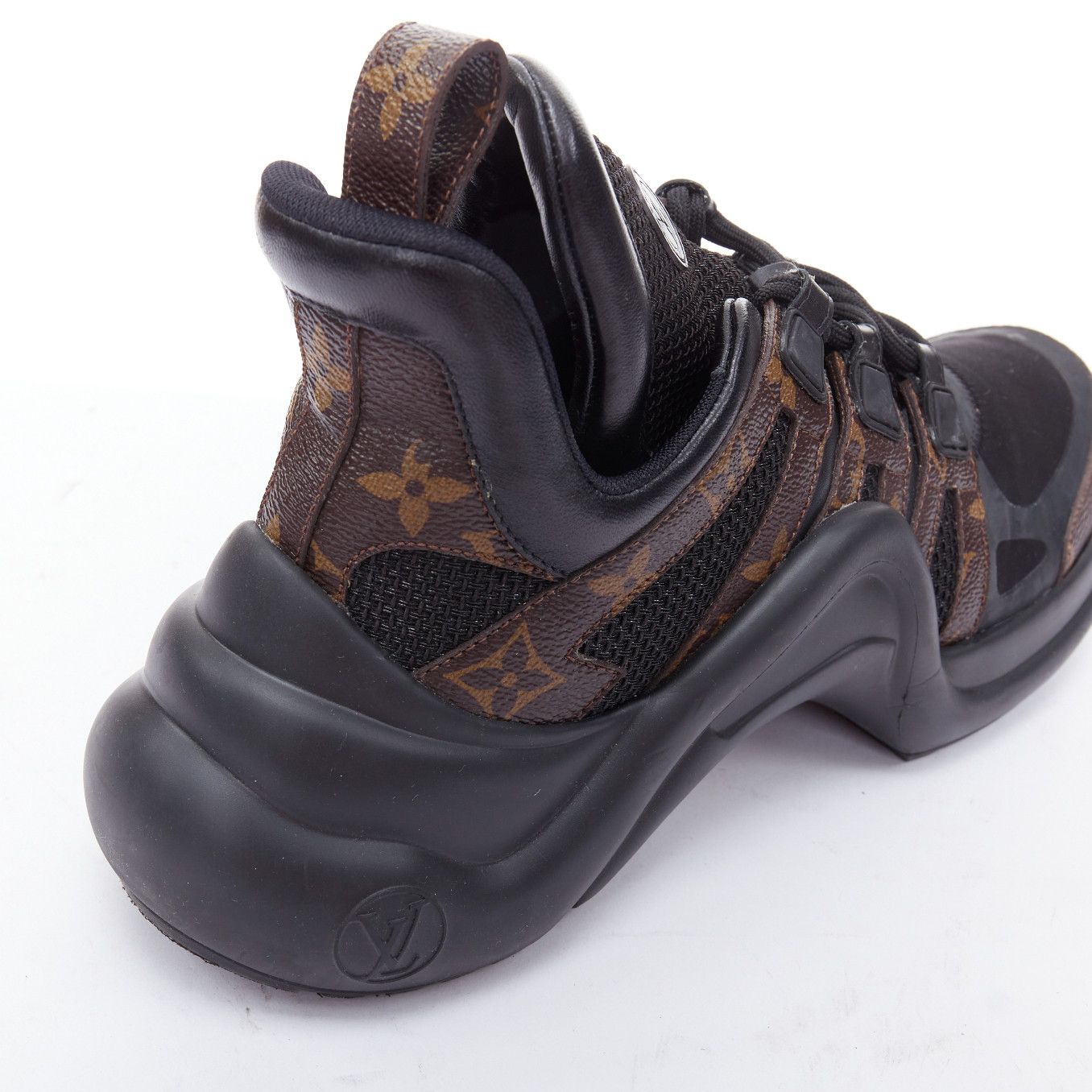 Louis Vuitton LOUIS VUITTON Archlight black LV monogram chunky sneakers EU39 Size US 9 / IT 39 - 8 Thumbnail