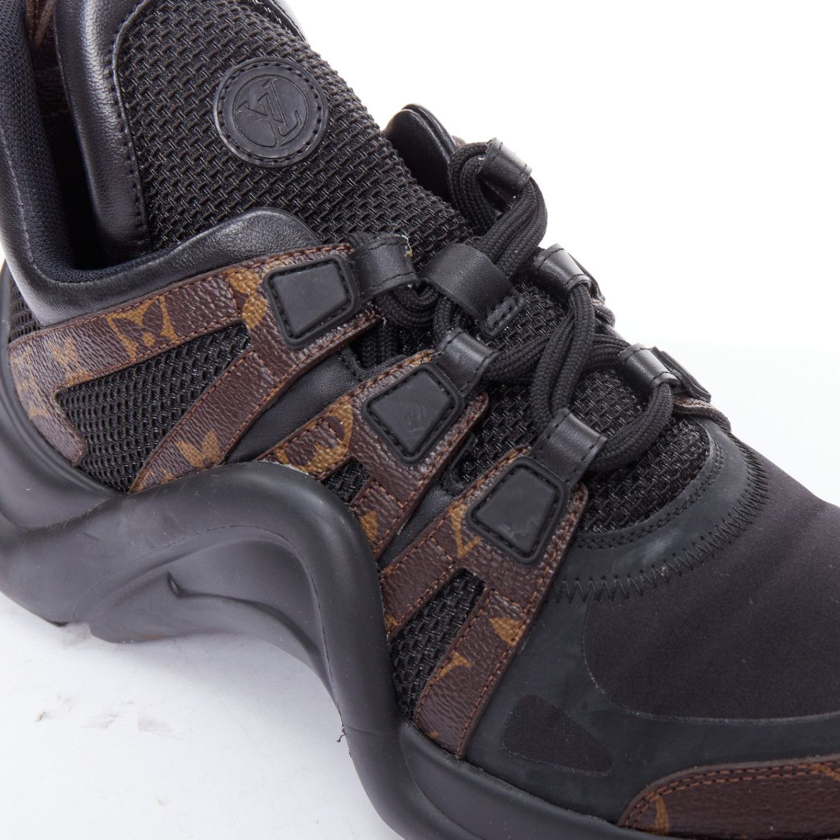 Louis Vuitton LOUIS VUITTON Archlight black LV monogram chunky sneakers EU39 Size US 9 / IT 39 - 7 Thumbnail