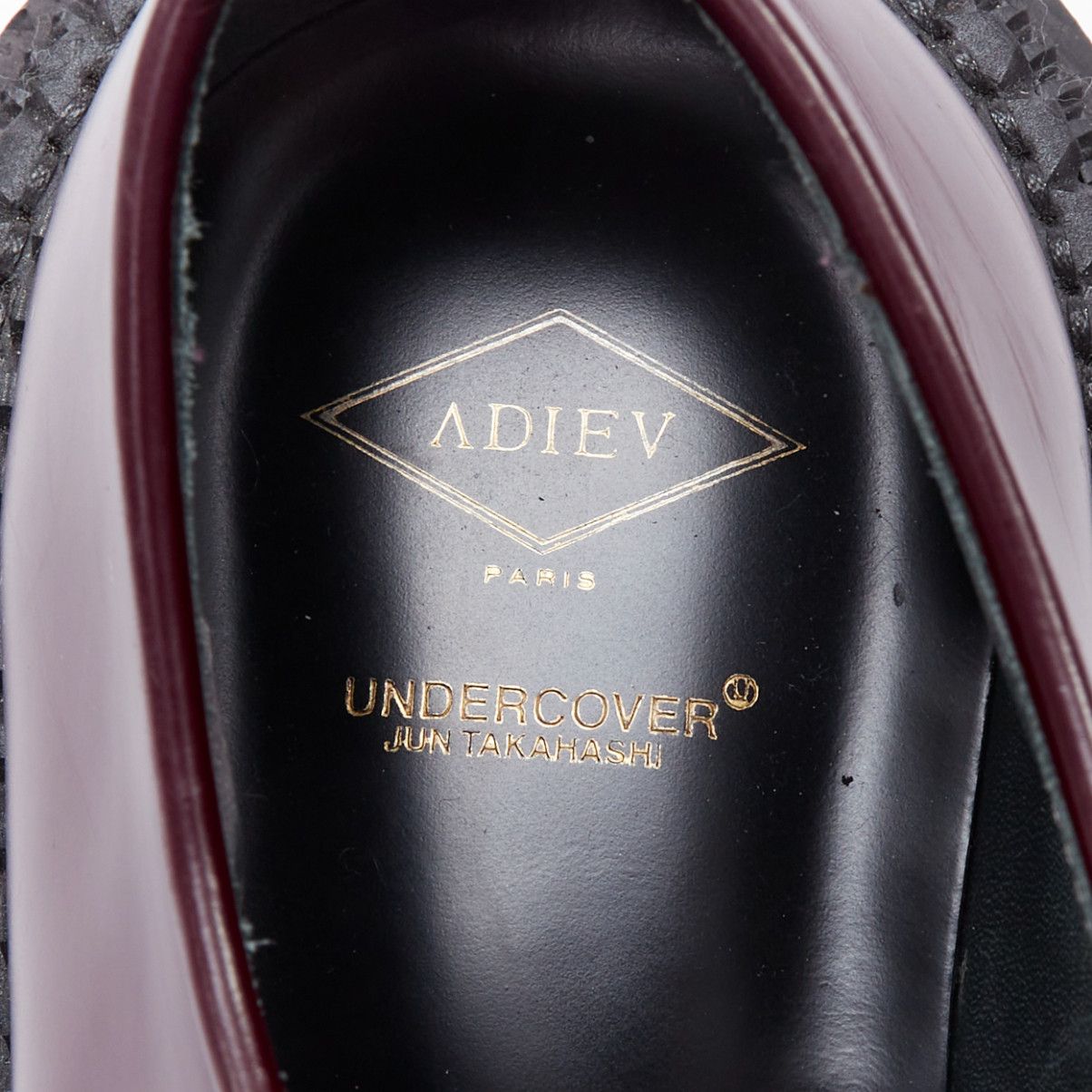 Undercover UNDERCOVER ADIEU 2018 Derby burgundy chunky platform creepers EU38 Size US 8 / IT 38 - 9 Thumbnail