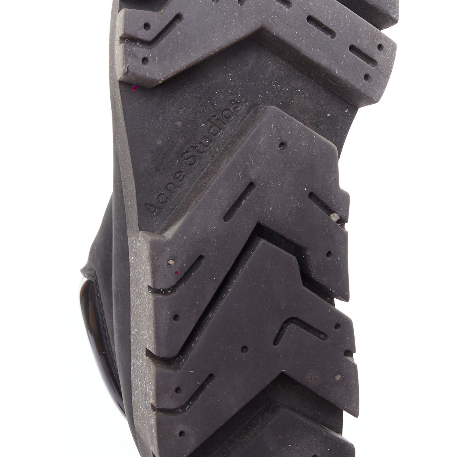 Acne Studios ACNE STUDIOS Tinne black nubuck heavy duty lug sole hiking boots EU38 Size US 8 / IT 38 - 10 Thumbnail