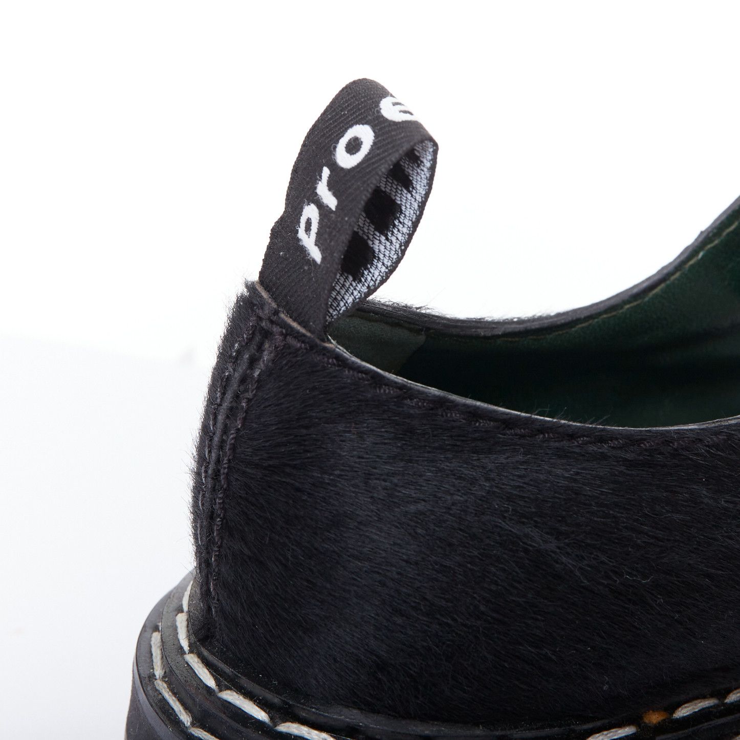 Proenza Schouler PROENZA SCHOULER black calfhair white topstitch creeper shoes EU38 Size US 8 / IT 38 - 8 Thumbnail