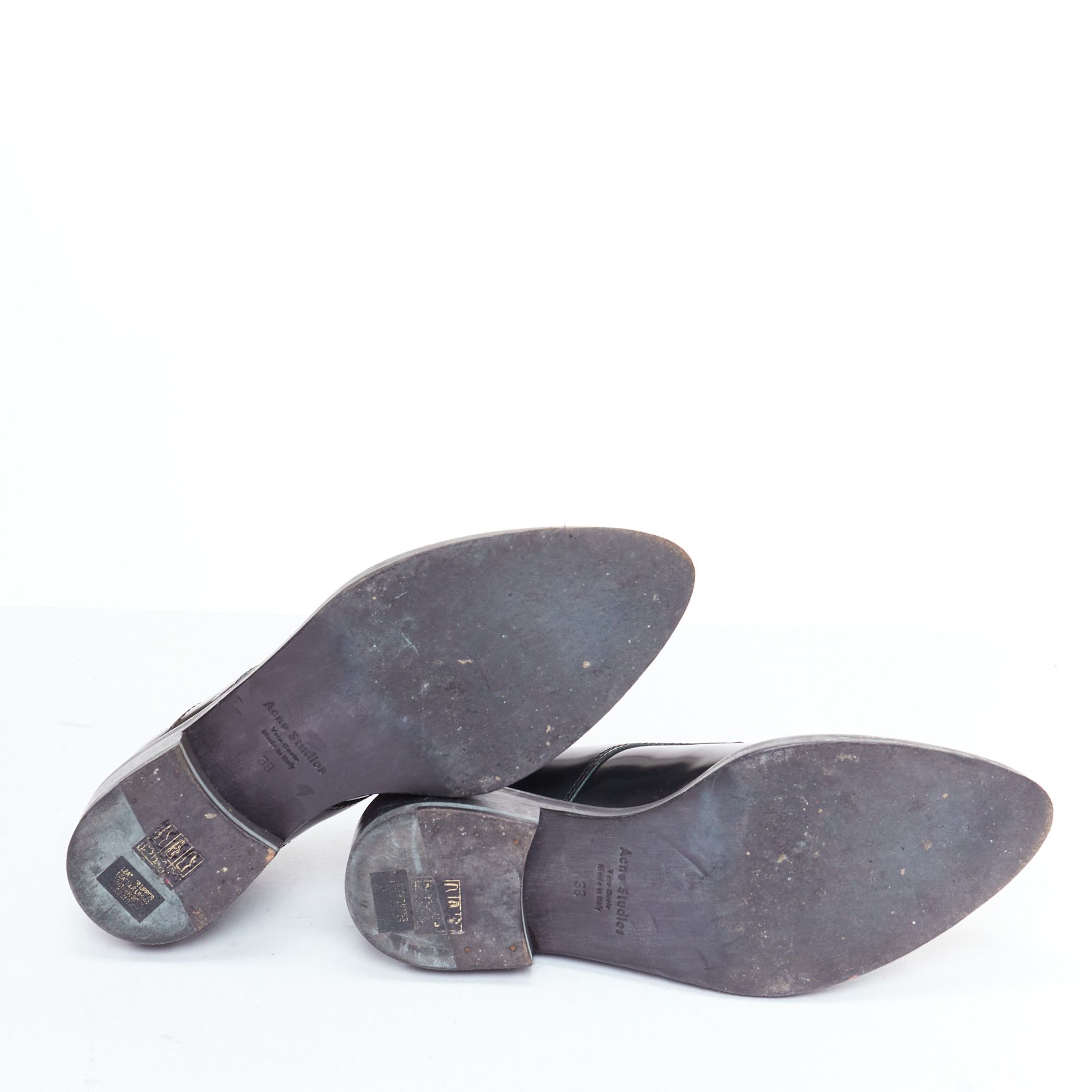 Acne Studios ACNE STUDIOS Lark mint blue midsole lace up minimal block shoes EU38 Size US 8 / IT 38 - 11 Thumbnail