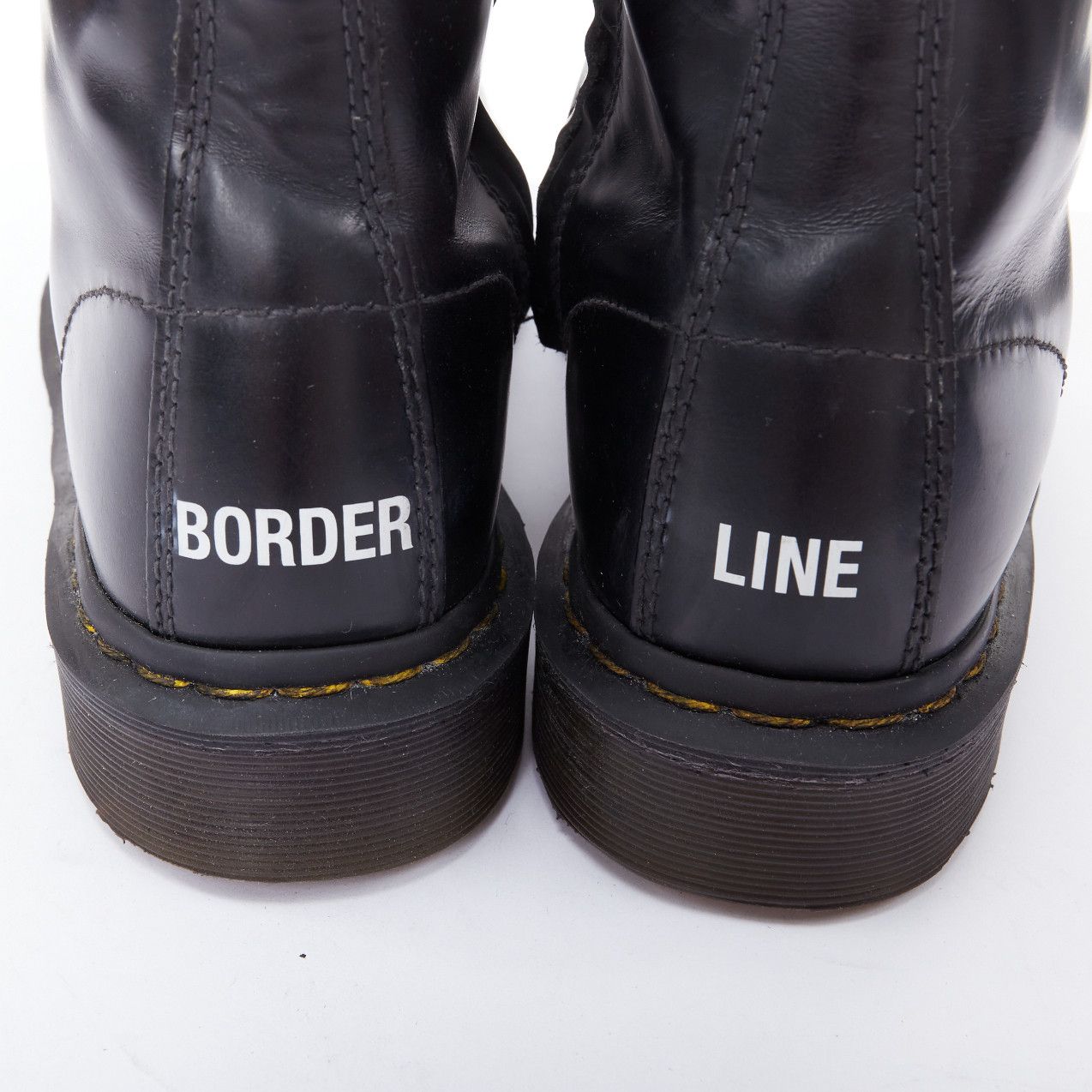 Vetements VETEMENTS DR MARTENS 2017 Border Line 1490 black leather laceless combat boots EU38 Size US 8 / IT 38 - 8 Thumbnail