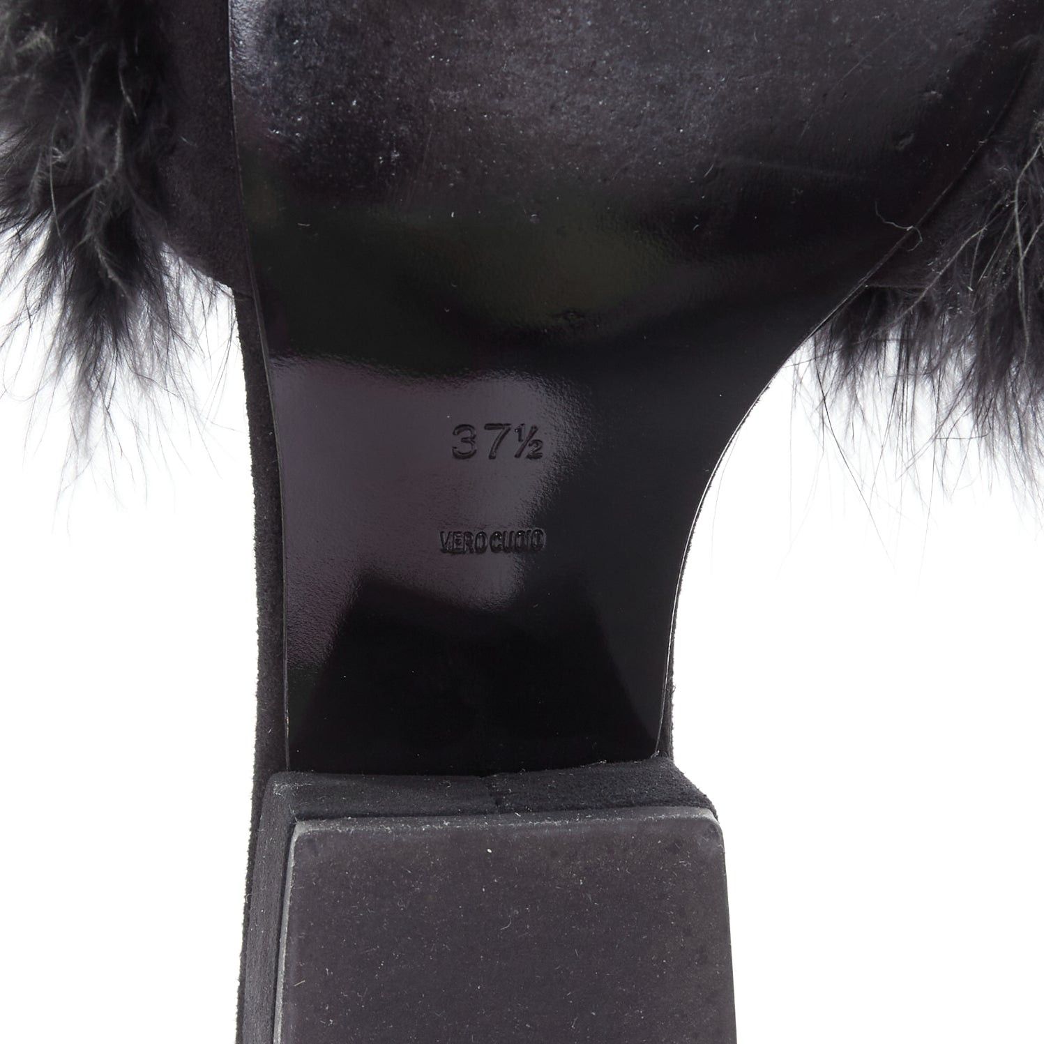 Alexander Wang ALEXANDER WANG Lou black feather embellished suede mules EU37.5 Size US 7.5 / IT 37.5 - 10 Thumbnail