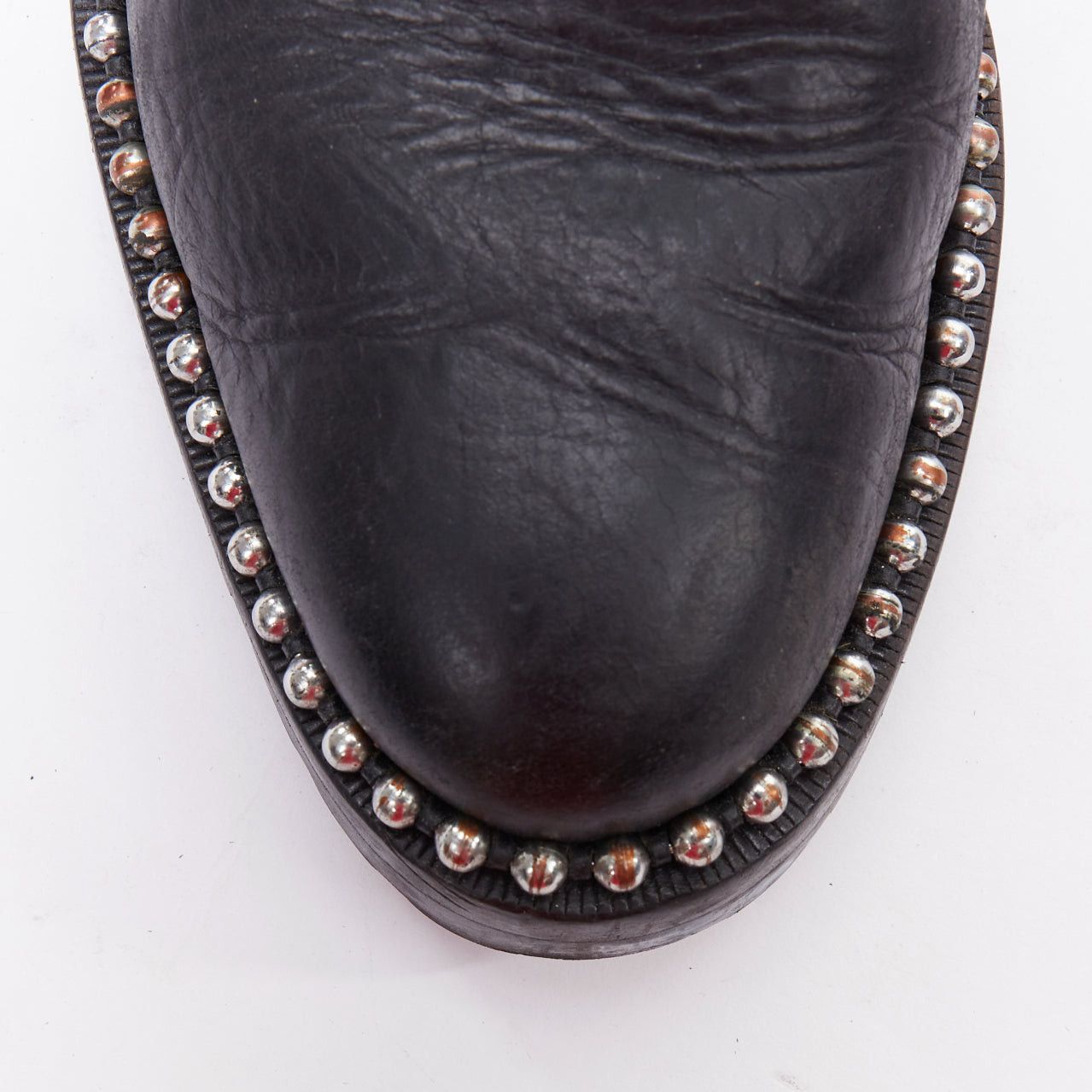 Alexander Wang ALEXANDER WANG Spencer black silver studded ankle chelsea boots EU39 Size US 9 / IT 39 - 6 Thumbnail