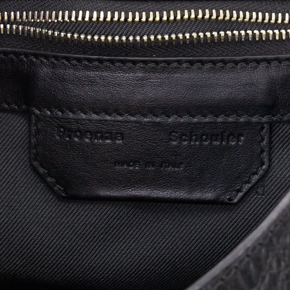 Proenza Schouler rare PROENZA SCHOULER PS1 black textured leather silver hardware small backpack Size ONE SIZE - 9 Thumbnail