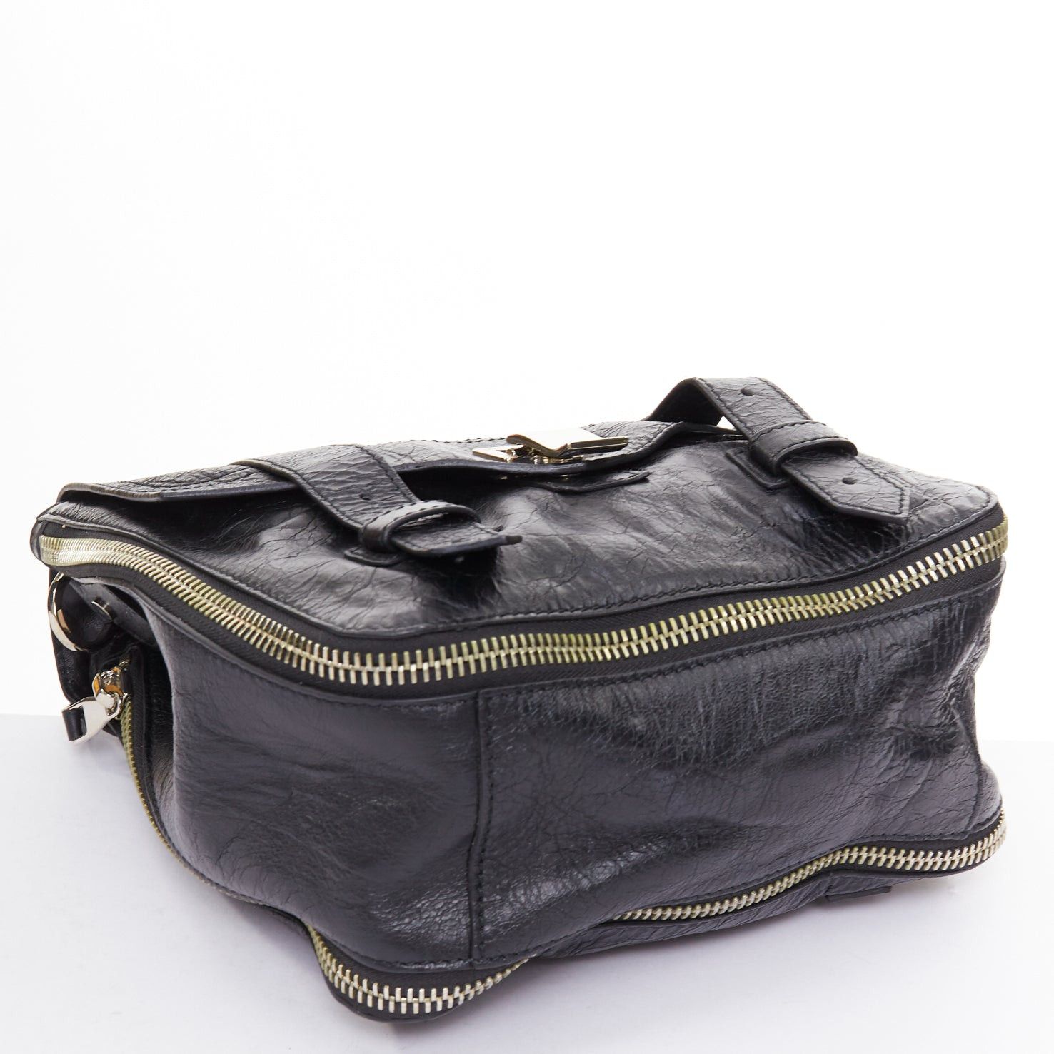 Proenza Schouler rare PROENZA SCHOULER PS1 black textured leather silver hardware small backpack Size ONE SIZE - 5 Thumbnail