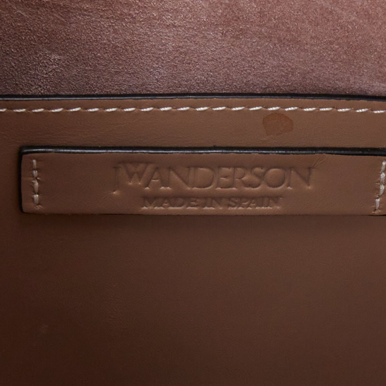 JW Anderson JW ANDERSON Bike taupe leather pocket braided half moon crossbody bag Size ONE SIZE - 11 Thumbnail