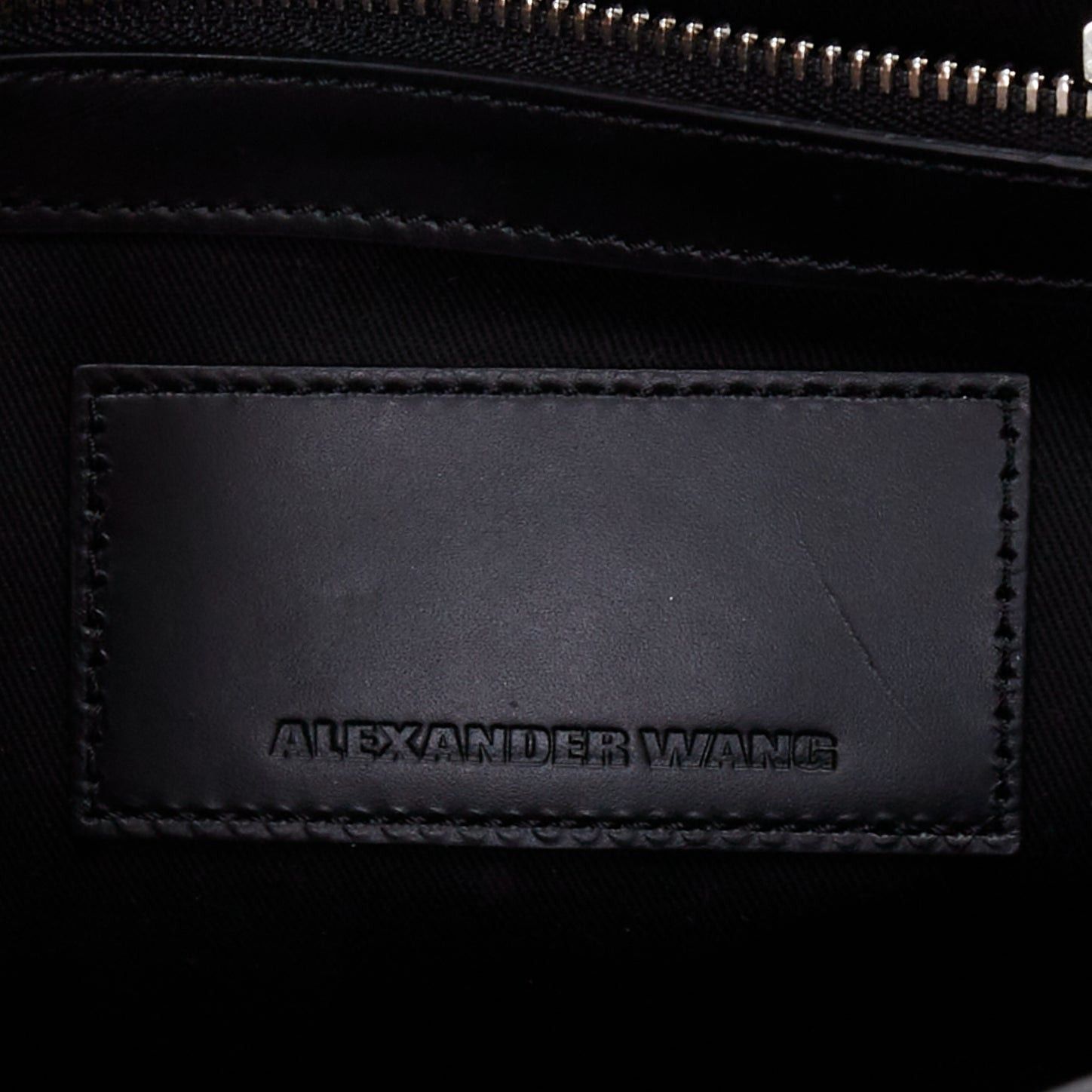 Alexander Wang ALEXANDER WANG Devere black rabbit fur trim geometric structural bag Size ONE SIZE - 10 Thumbnail