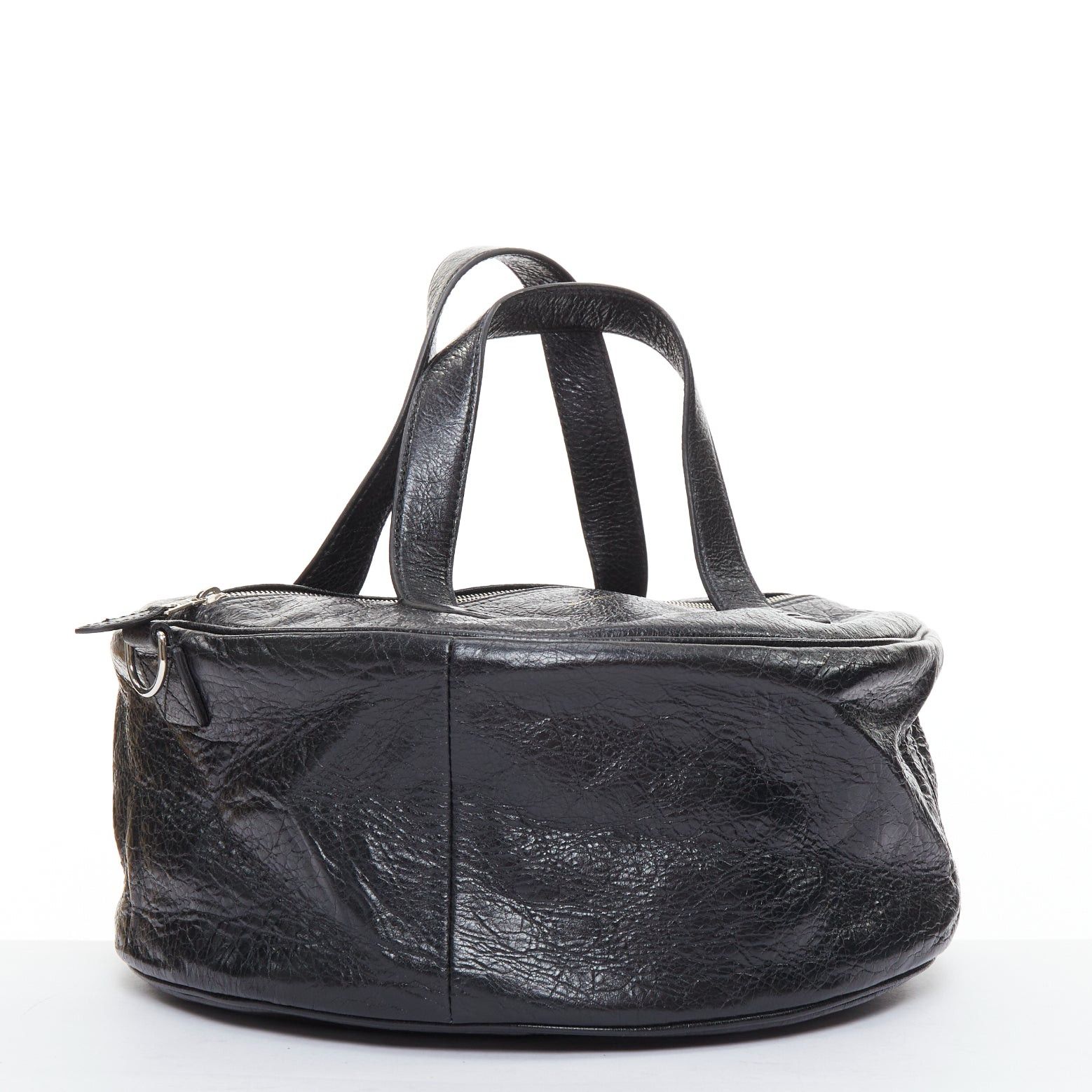Balenciaga BALENCIAGA 2017 Arena Round Air S Hobo black leather cylinder crossbody bag Size ONE SIZE - 3 Thumbnail