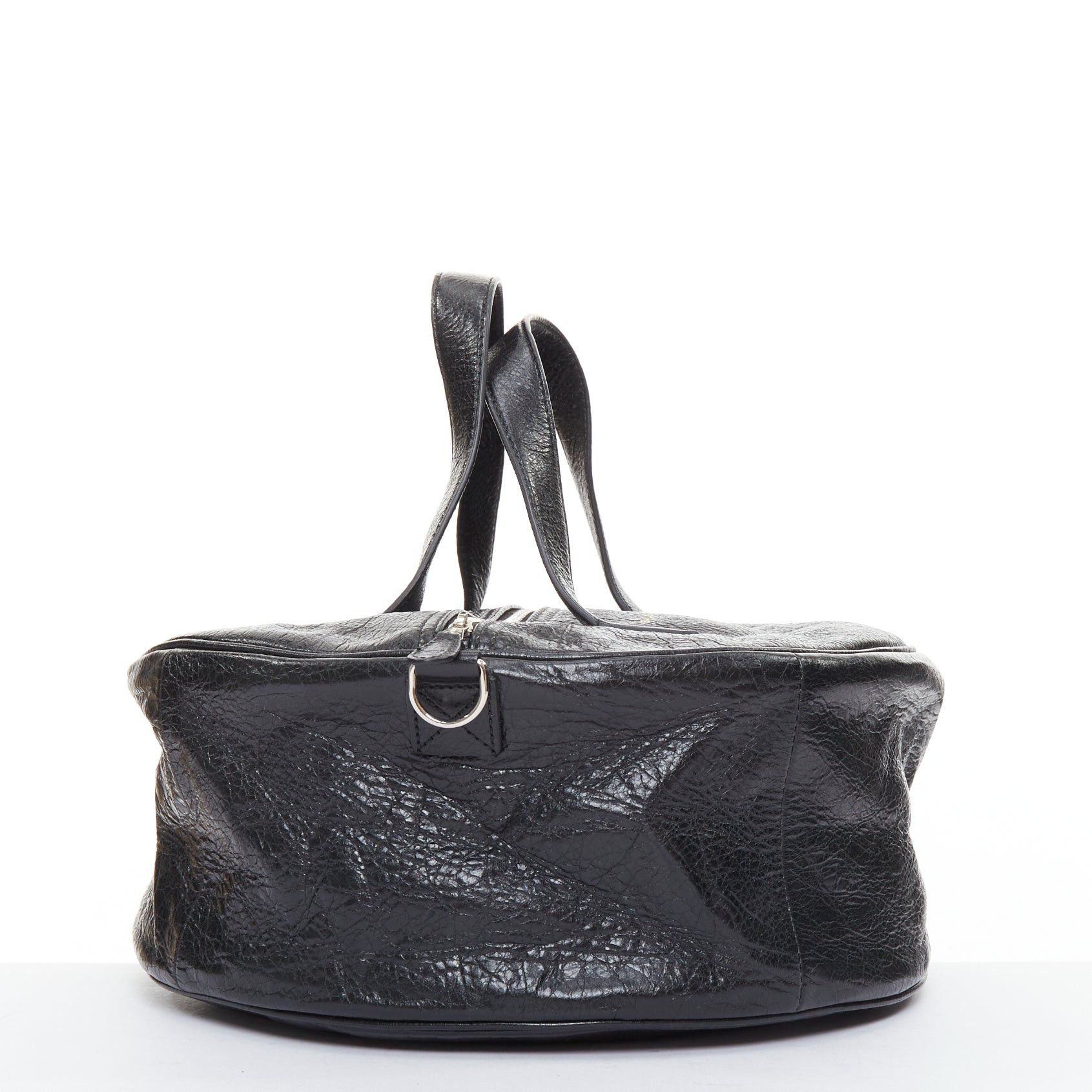 Balenciaga BALENCIAGA 2017 Arena Round Air S Hobo black leather cylinder crossbody bag Size ONE SIZE - 4 Thumbnail