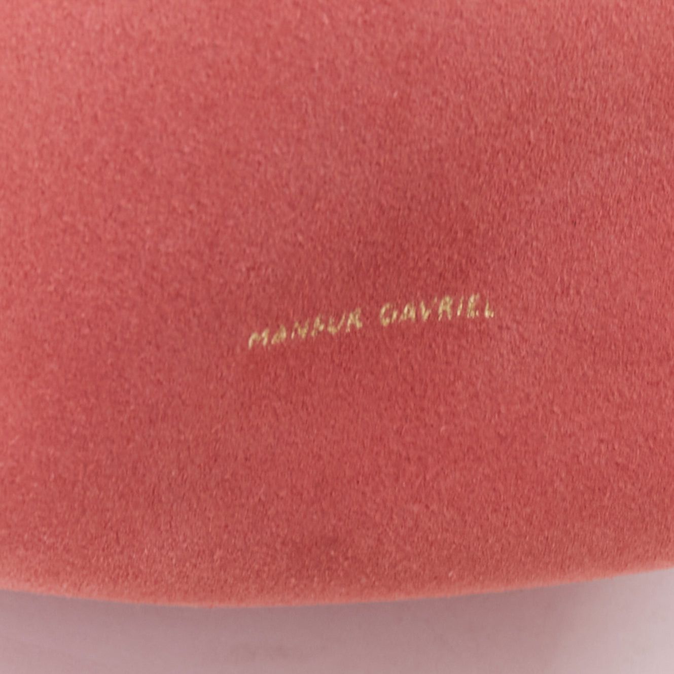 Mansur Gavriel MANSUR GAVRIEL Suede Mini Backpack pink leather gold logo tie bag Size ONE SIZE - 8 Thumbnail