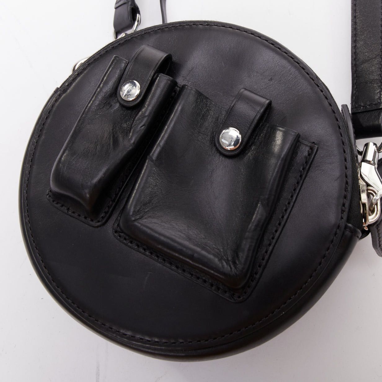 Alexander Wang ALEXANDER WANG Runway Canteen black circle multi pocket crossbody bag Size ONE SIZE - 7 Thumbnail