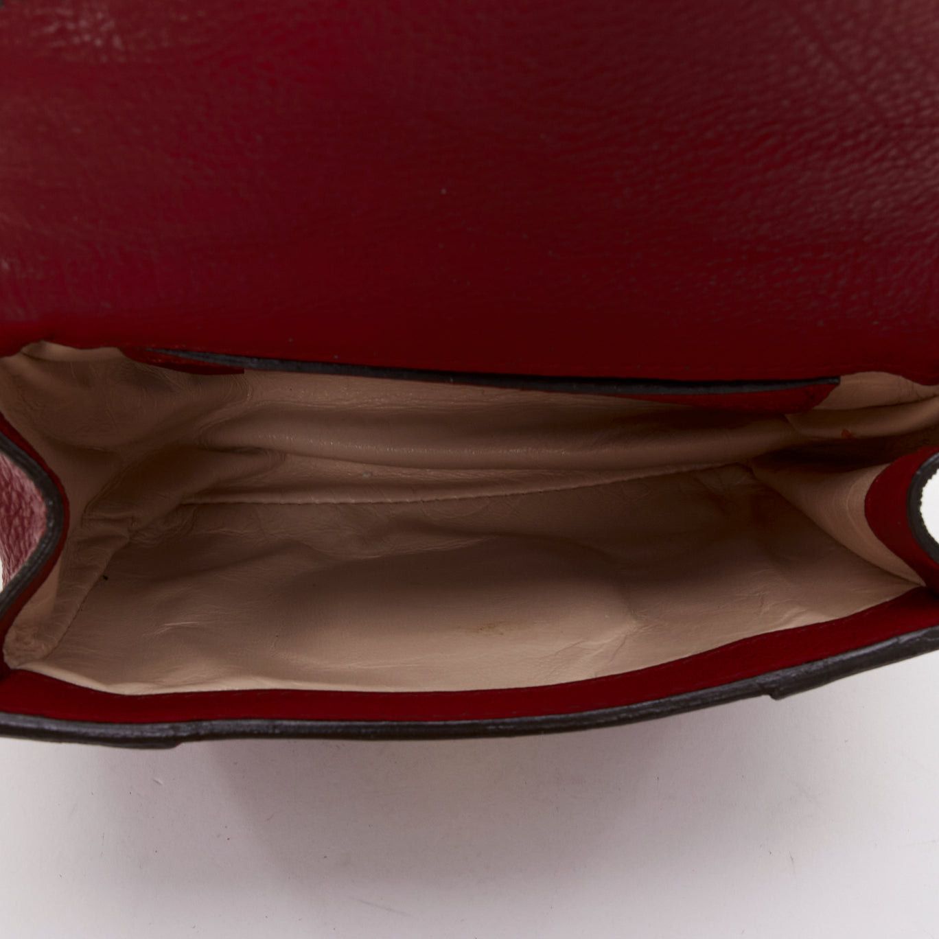 Chloe CHLOE Mini Elsie burgundy leather gold turnlock mini crossbody bag Size ONE SIZE - 9 Thumbnail