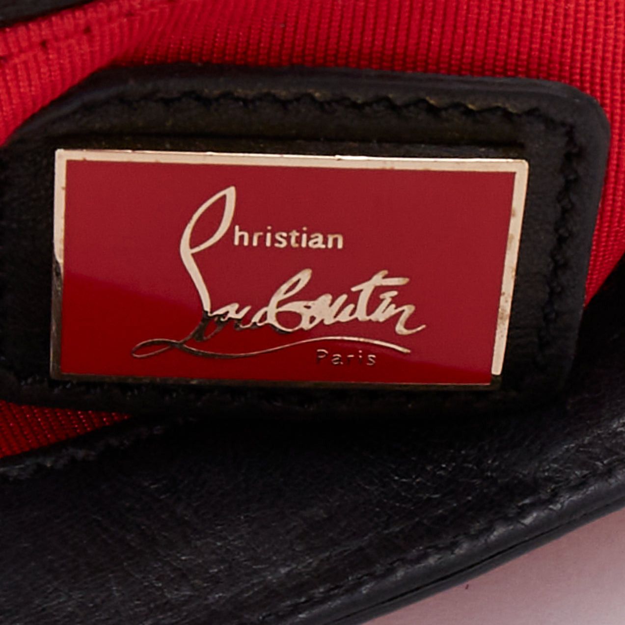 Christian Louboutin CHRISTIAN LOUBOUTIN Sweet Charity Heart black leather red patent mini crossbody bag Size ONE SIZE - 11 Thumbnail