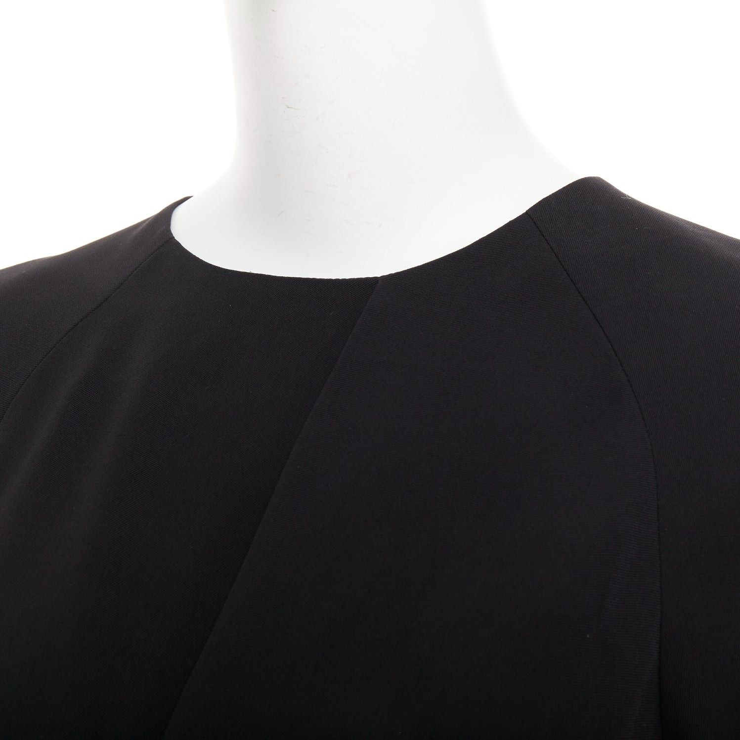 Alexander Wang ALEXANDER WANG black drape knot front raglan crew neck top US2 S Size S / US 4 / IT 40 - 7 Thumbnail