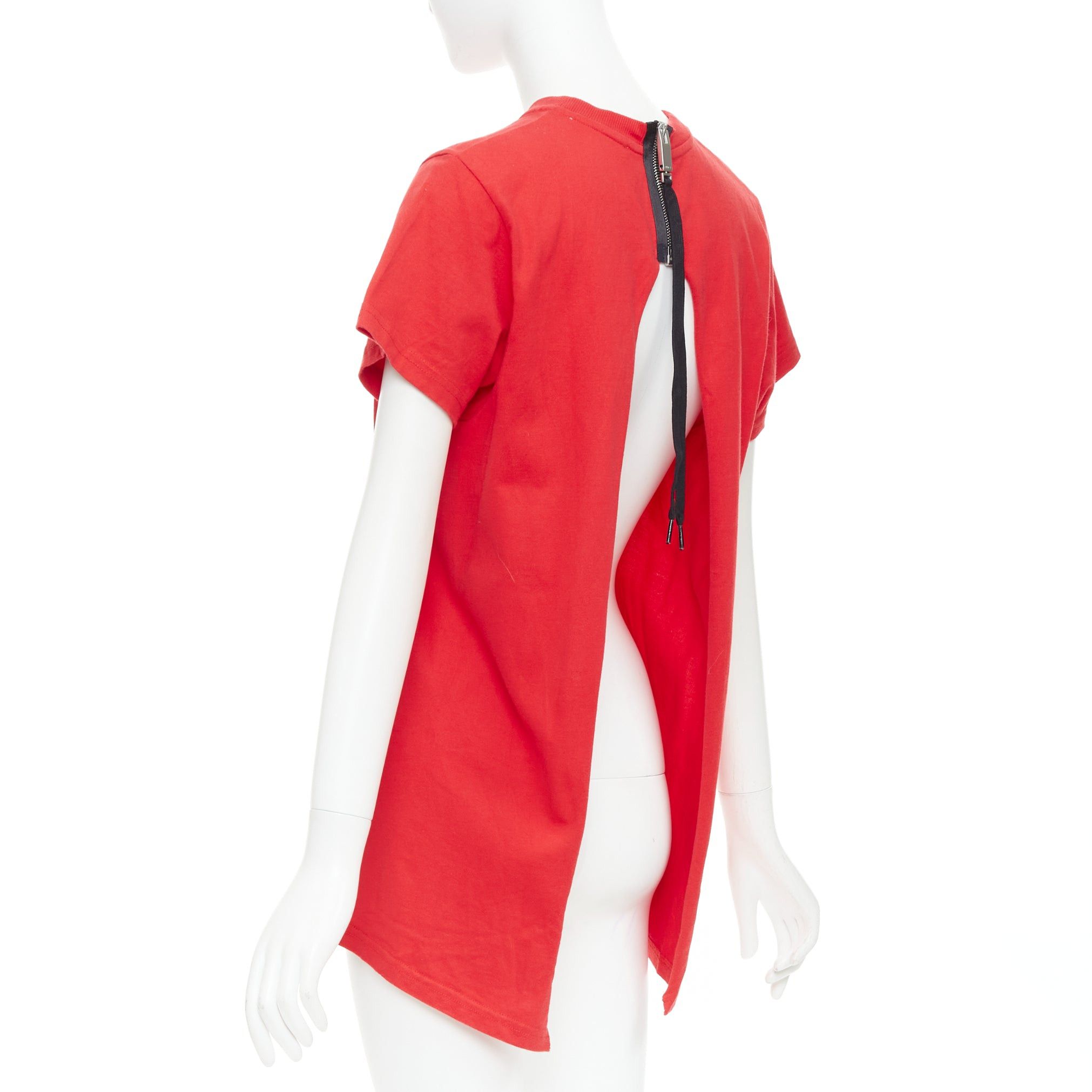 Alyx ALYX Love Chaos red cotton jewelry print open back zip tshirt S Size S / US 4 / IT 40 - 5 Thumbnail