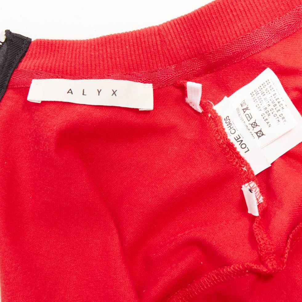 Alyx ALYX Love Chaos red cotton jewelry print open back zip tshirt S Size S / US 4 / IT 40 - 8 Thumbnail