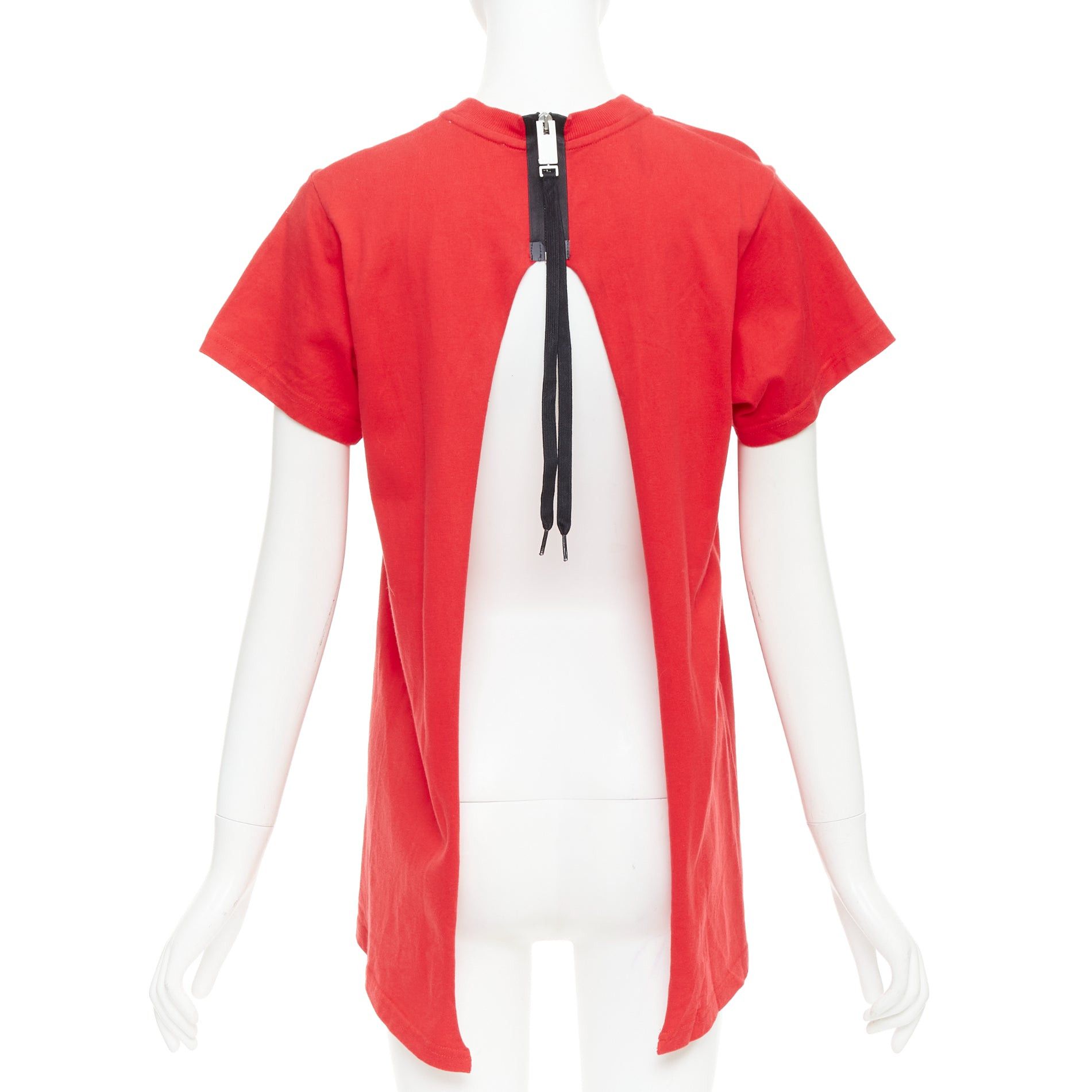 Alyx ALYX Love Chaos red cotton jewelry print open back zip tshirt S Size S / US 4 / IT 40 - 2 Thumbnail