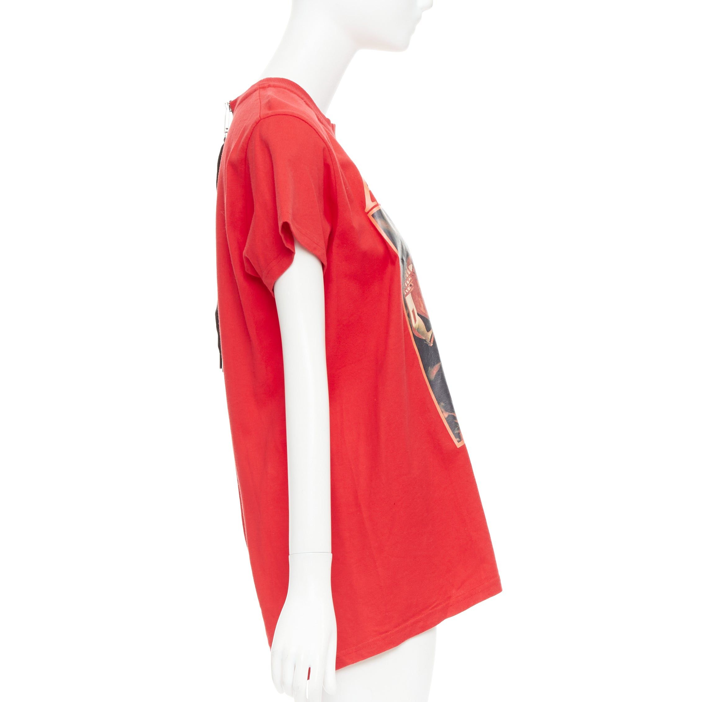 Alyx ALYX Love Chaos red cotton jewelry print open back zip tshirt S Size S / US 4 / IT 40 - 4 Thumbnail