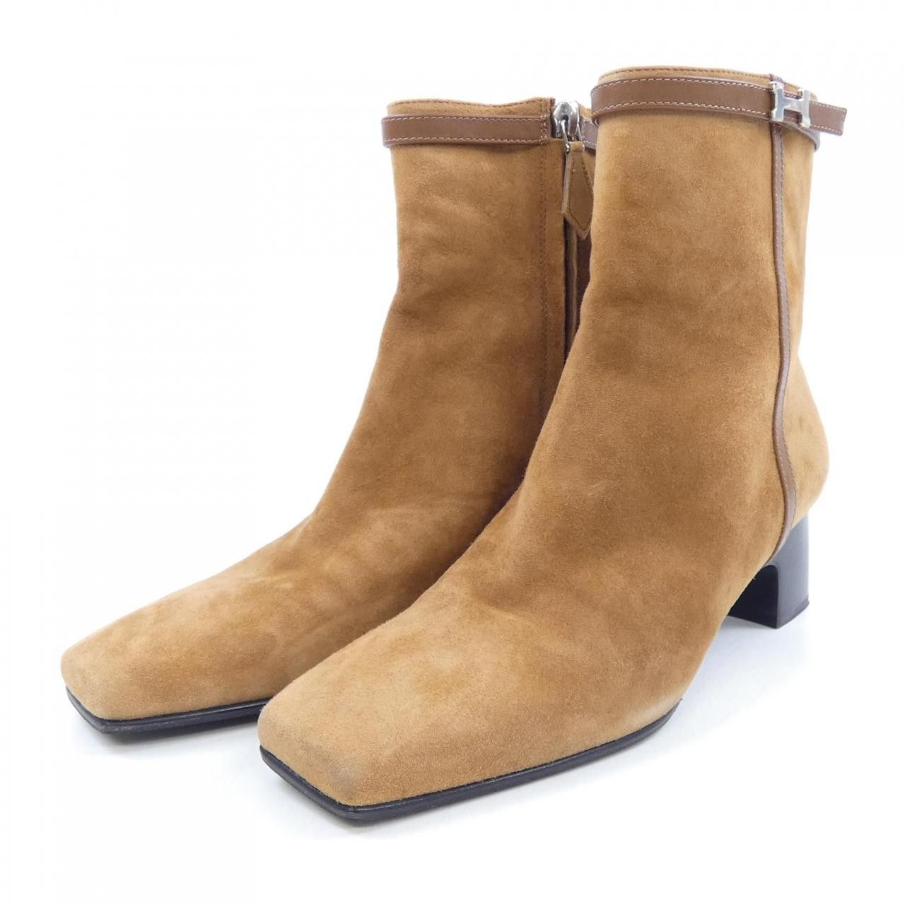 Hermes Hermes Hermes Chevre Velours Calfskin Boots Leather Shoes DUTY FREE for USA Size ONE SIZE - 3 Thumbnail