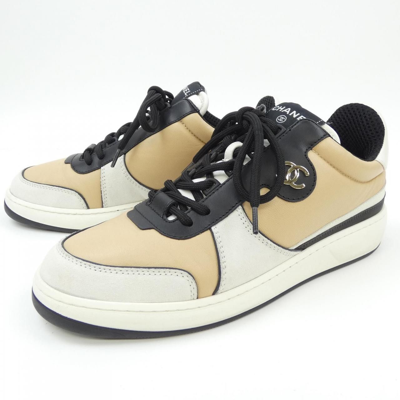 Chanel Chanel Chanel G45212B14072 Lambskin/Suede Calfskin Sneakers Leather Shoes G45212B14072 DUTY FREE for USA Size ONE SIZE - 3 Thumbnail