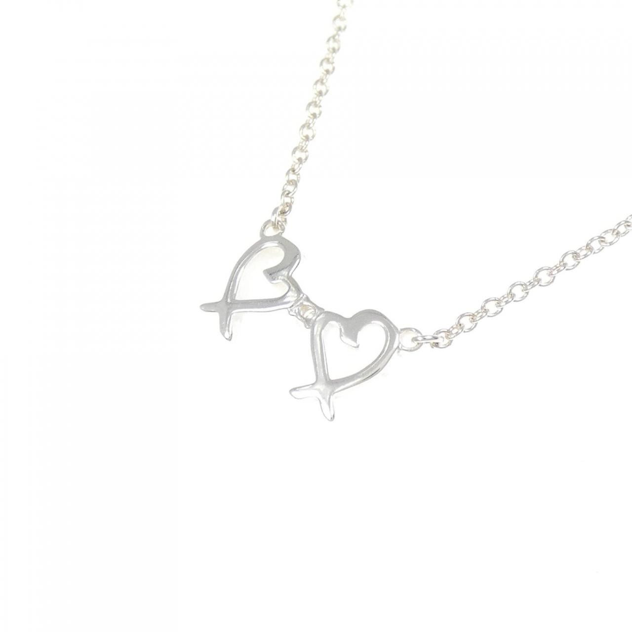Tiffany & Co. Tiffany & Co. Tiffany Double Loving Heart 925 Silver Necklace Metal Necklace DUTY FREE for USA Size ONE SIZE - 4 Thumbnail