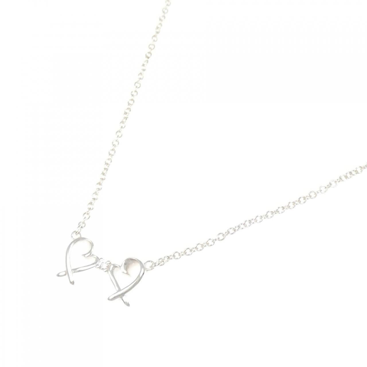 Tiffany & Co. Tiffany & Co. Tiffany Double Loving Heart 925 Silver Necklace Metal Necklace DUTY FREE for USA Size ONE SIZE - 2 Thumbnail