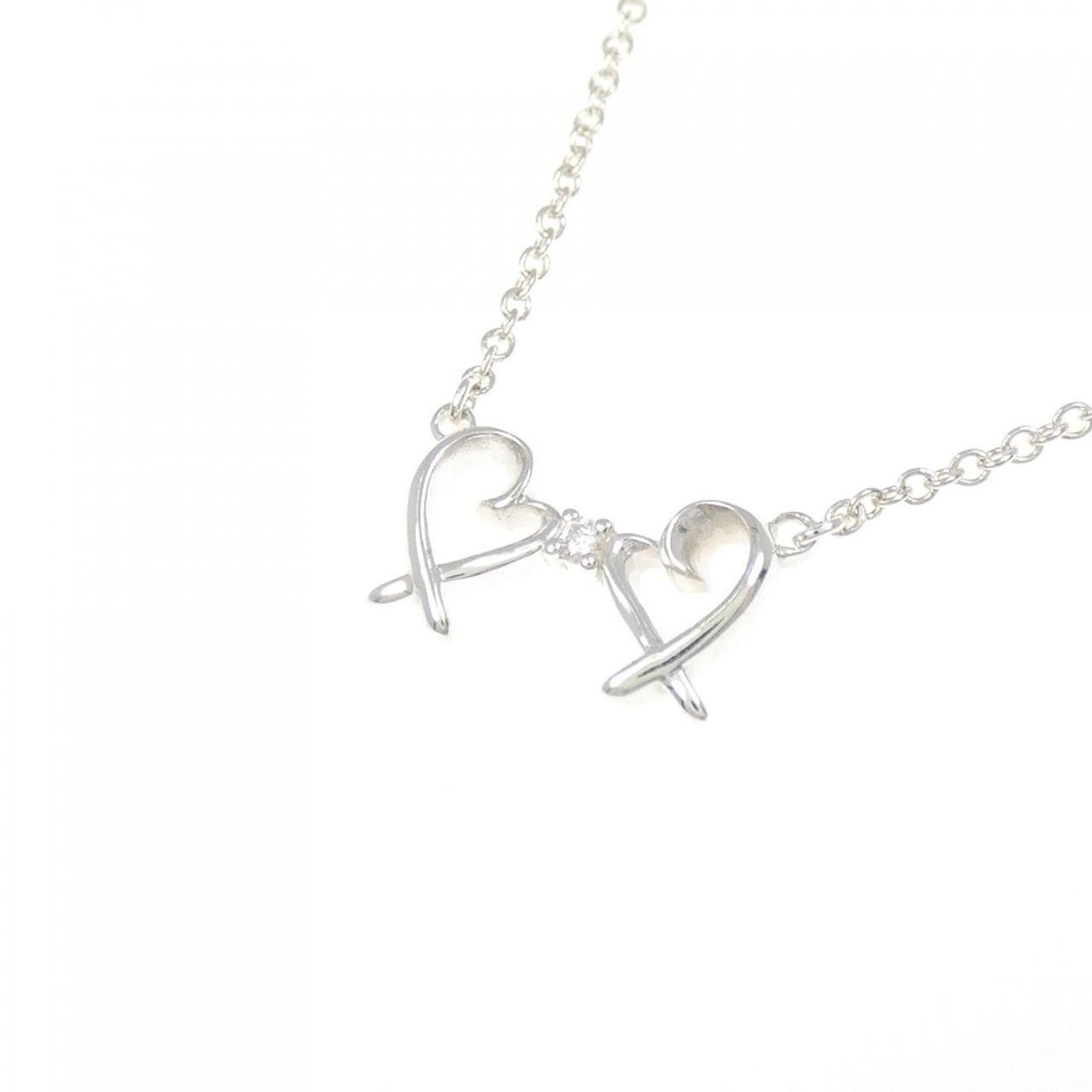 Tiffany & Co. Tiffany & Co. Tiffany Double Loving Heart 925 Silver Necklace Metal Necklace DUTY FREE for USA Size ONE SIZE - 3 Thumbnail