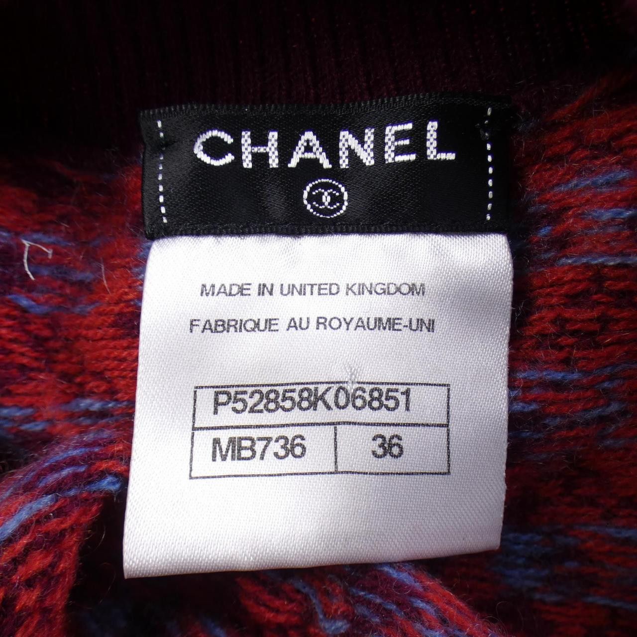Chanel Chanel Chanel Cashmere Knit Others Tops P52858K06851 DUTY FREE for USA Size ONE SIZE - 4 Thumbnail