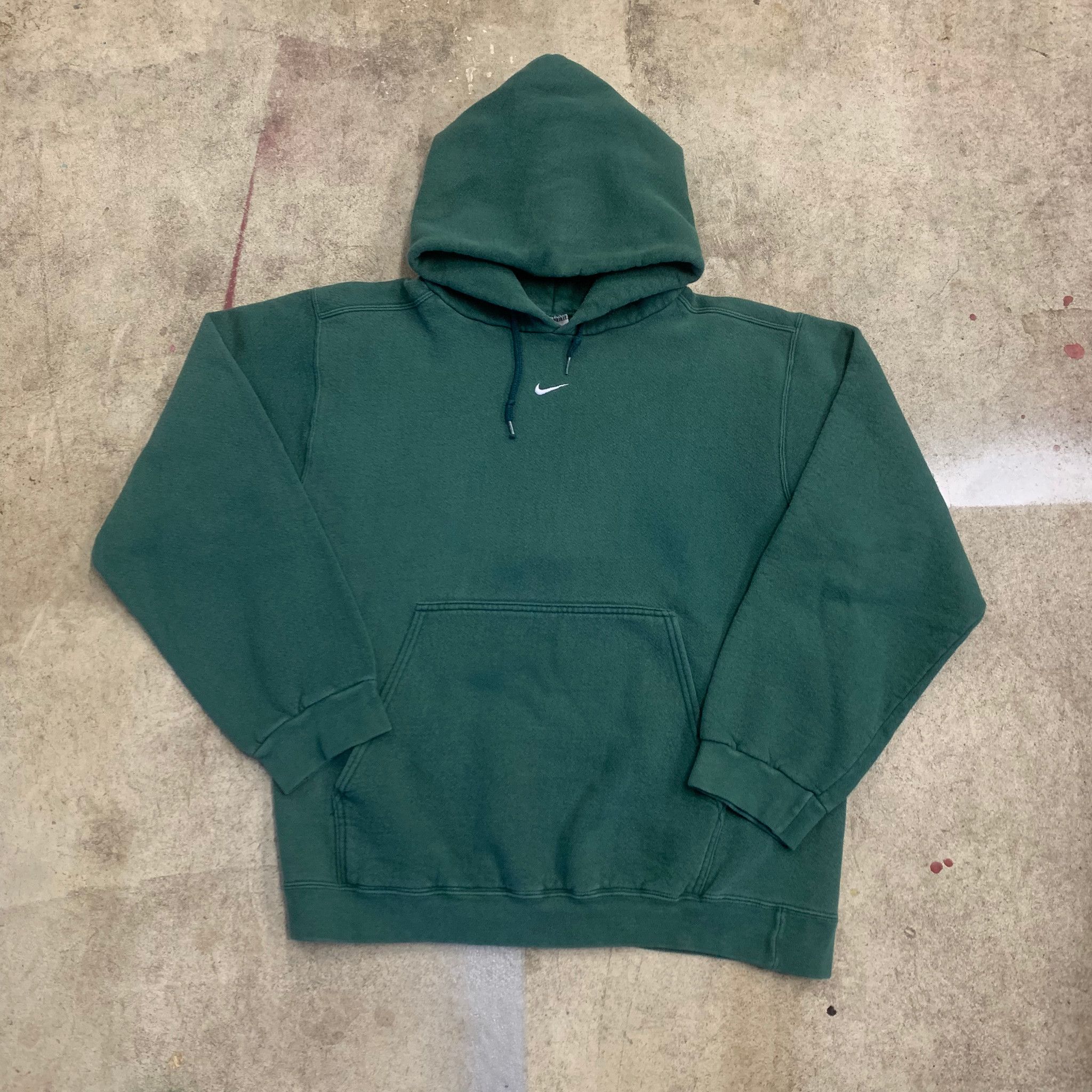 Made In Usa × Nike × Vintage 90s Nike Center Swoosh Hooded