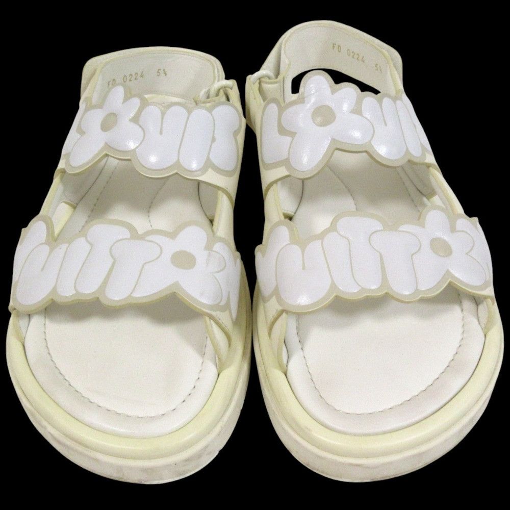 Louis Vuitton Louis Vuitton Louis Vuitton Flower Line Sport Sandals Leather Shoes DUTY FREE for USA Size ONE SIZE - 3 Thumbnail