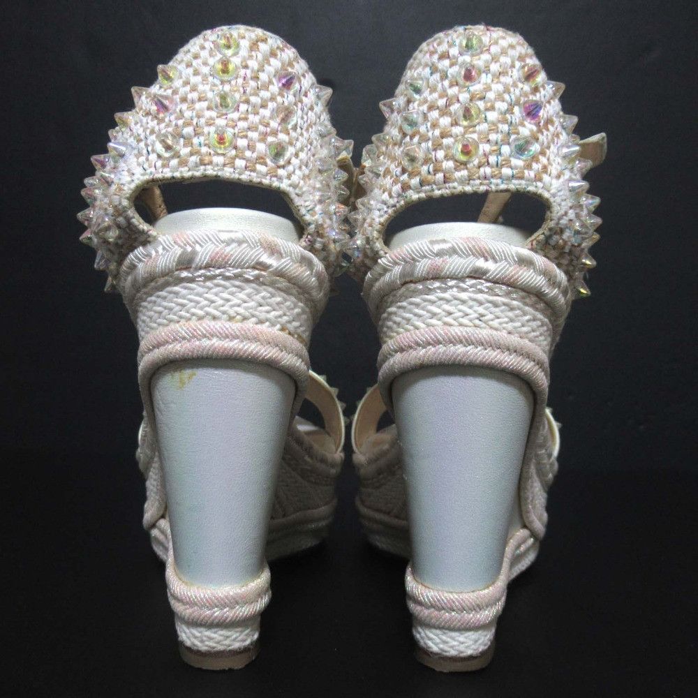 Christian Louboutin Christian Louboutin Christian Louboutin MADMONICA 2way wedge sandal Leather Shoes MADMONICA 120 DUTY FREE for USA Size ONE SIZE - 3 Thumbnail
