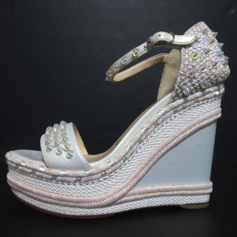 Christian Louboutin Christian Louboutin Christian Louboutin MADMONICA 2way wedge sandal Leather Shoes MADMONICA 120 DUTY FREE for USA Size ONE SIZE - 2 Thumbnail
