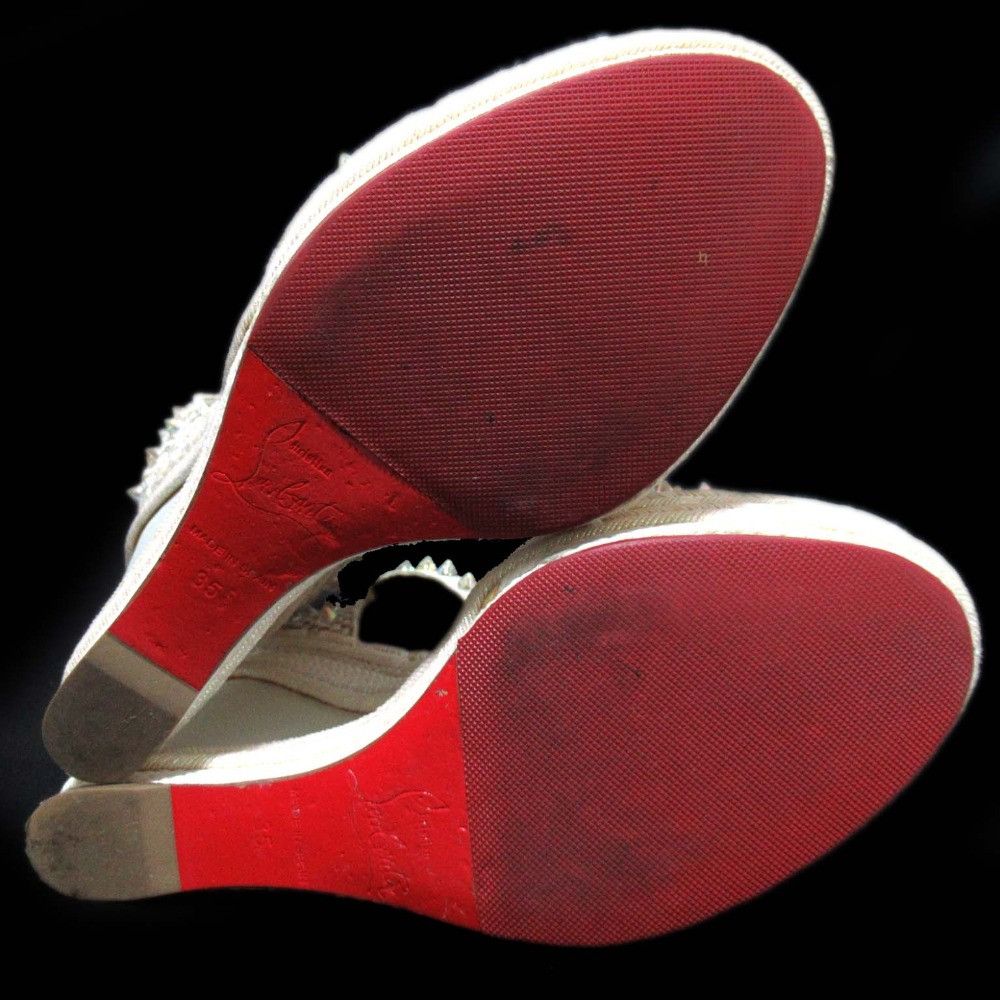 Christian Louboutin Christian Louboutin Christian Louboutin MADMONICA 2way wedge sandal Leather Shoes MADMONICA 120 DUTY FREE for USA Size ONE SIZE - 11 Thumbnail