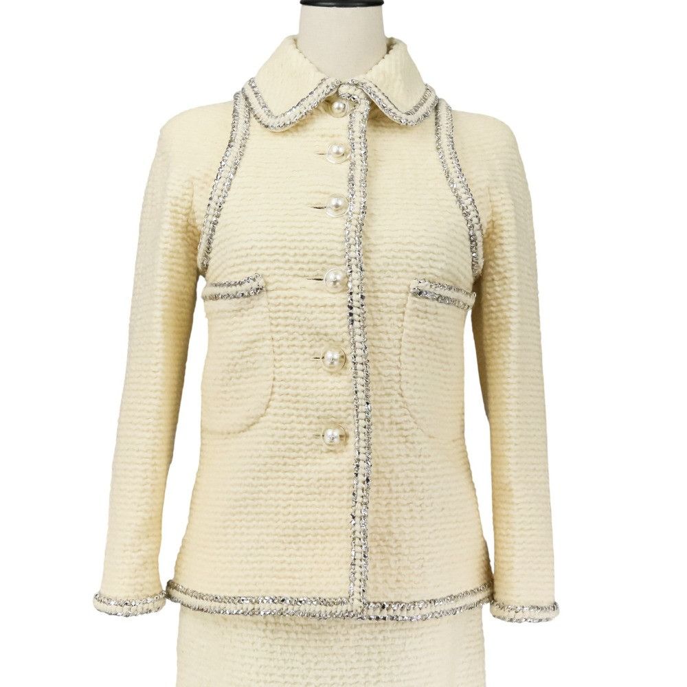 Chanel Chanel Chanel Coco Mark Button Tweed 2way Set Others Suits DUTY FREE for USA Size ONE SIZE - 4 Thumbnail