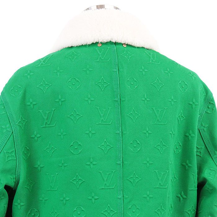 Louis Vuitton Louis Vuitton Louis Vuitton Monogram Cotton Poly Twill Denim Jacket Cotton Outerwear RM212G98HLA60W DUTY FREE for USA Size ONE SIZE - 14 Thumbnail