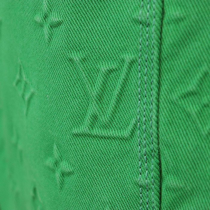 Louis Vuitton Louis Vuitton Louis Vuitton Monogram Cotton Poly Twill Denim Jacket Cotton Outerwear RM212G98HLA60W DUTY FREE for USA Size ONE SIZE - 3 Thumbnail