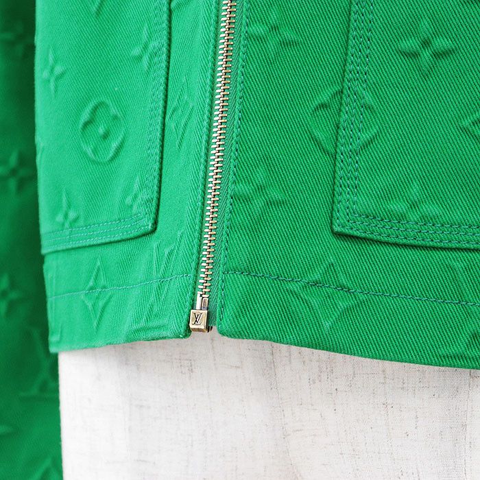 Louis Vuitton Louis Vuitton Louis Vuitton Monogram Cotton Poly Twill Denim Jacket Cotton Outerwear RM212G98HLA60W DUTY FREE for USA Size ONE SIZE - 12 Thumbnail