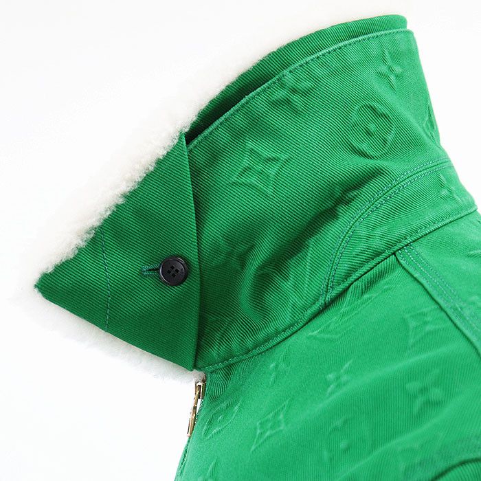 Louis Vuitton Louis Vuitton Louis Vuitton Monogram Cotton Poly Twill Denim Jacket Cotton Outerwear RM212G98HLA60W DUTY FREE for USA Size ONE SIZE - 8 Thumbnail