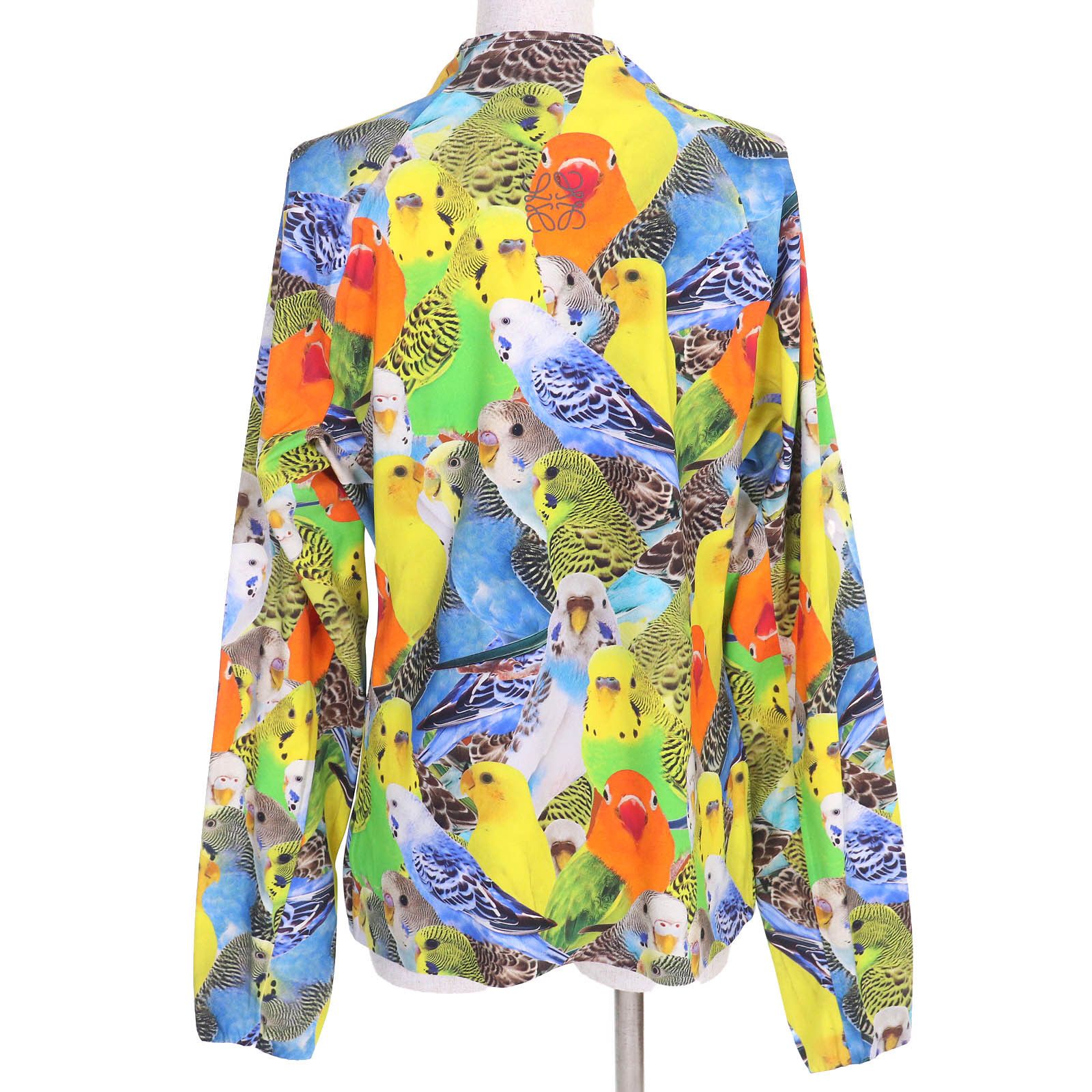 Loewe Loewe Loewe Parrot Print Anagram Logo Half Zip Long Sleeve Top Others Tops S359Y02X58 DUTY FREE for USA Size ONE SIZE - 3 Thumbnail